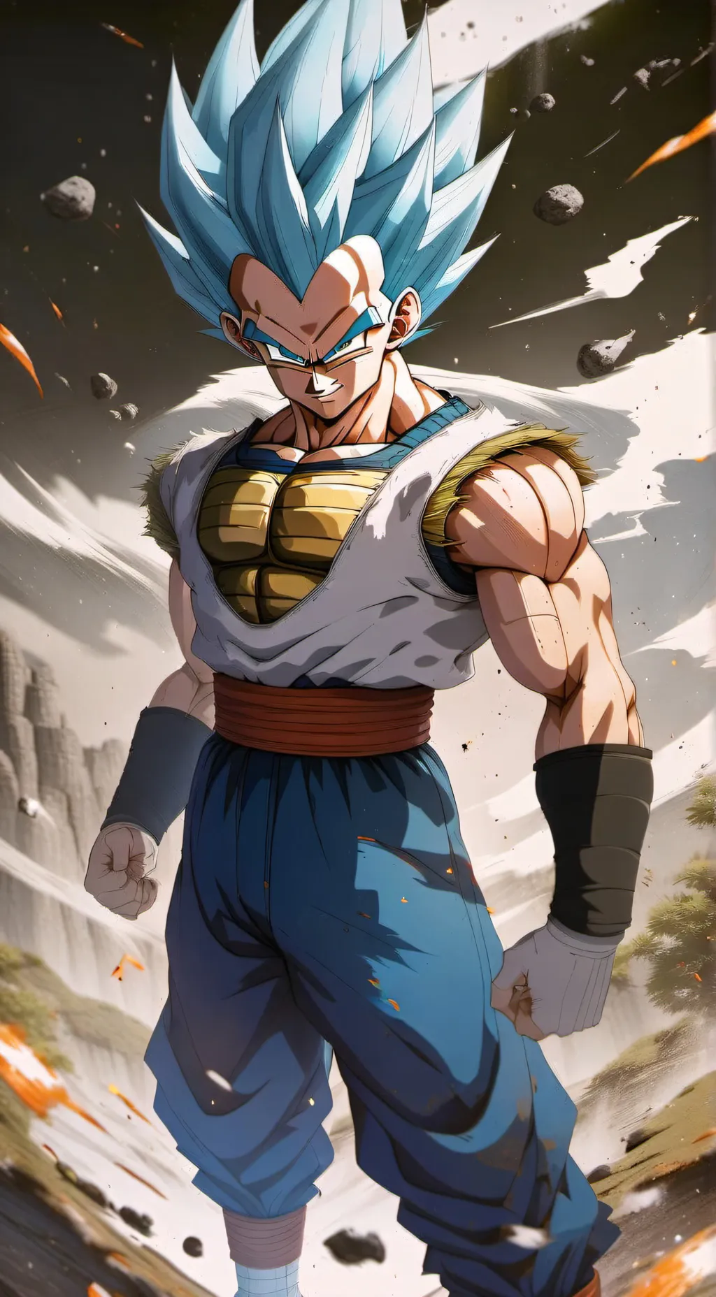 ai character: Vegeta background