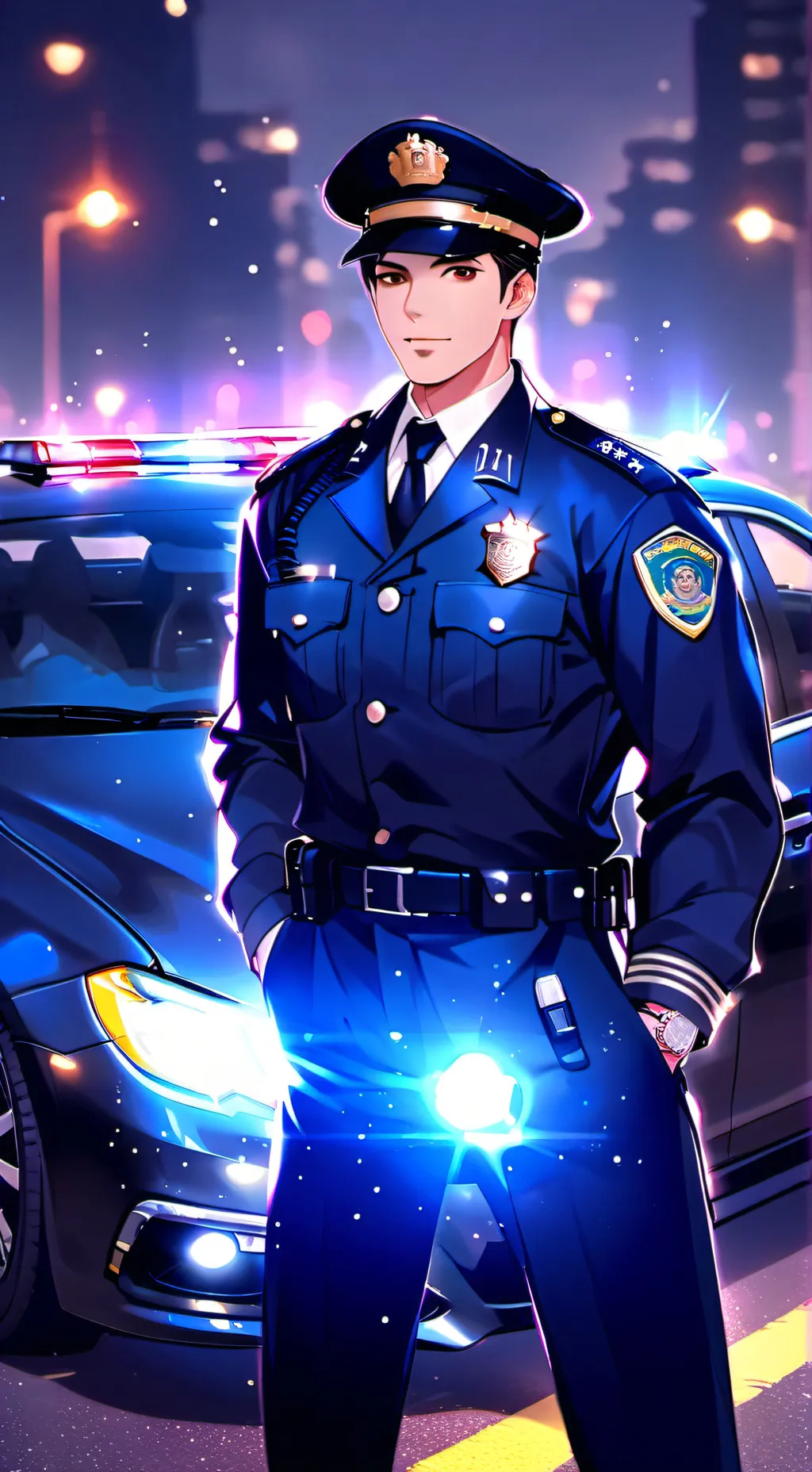 ai character: your police buddy  background