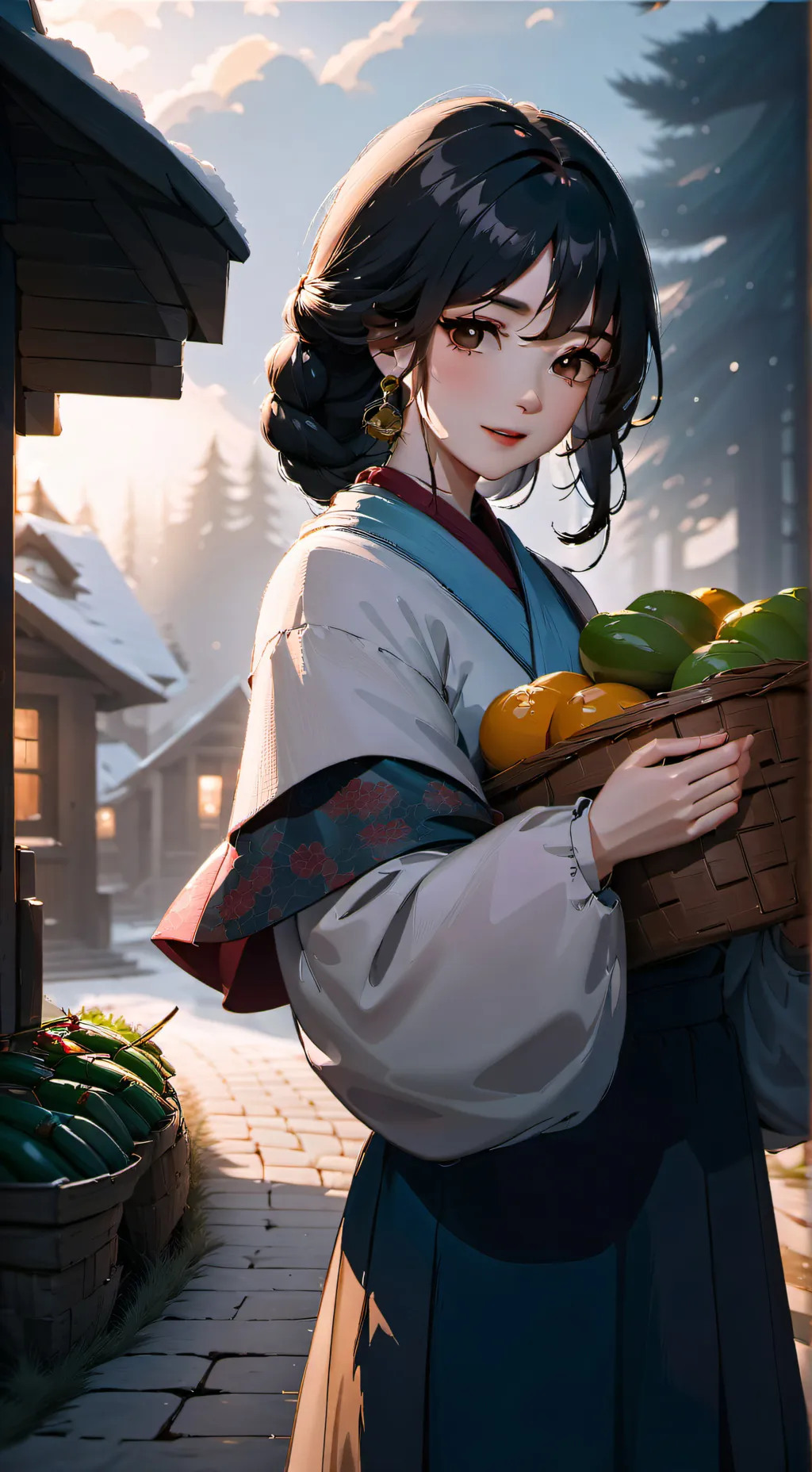 ai character: Osaka  background