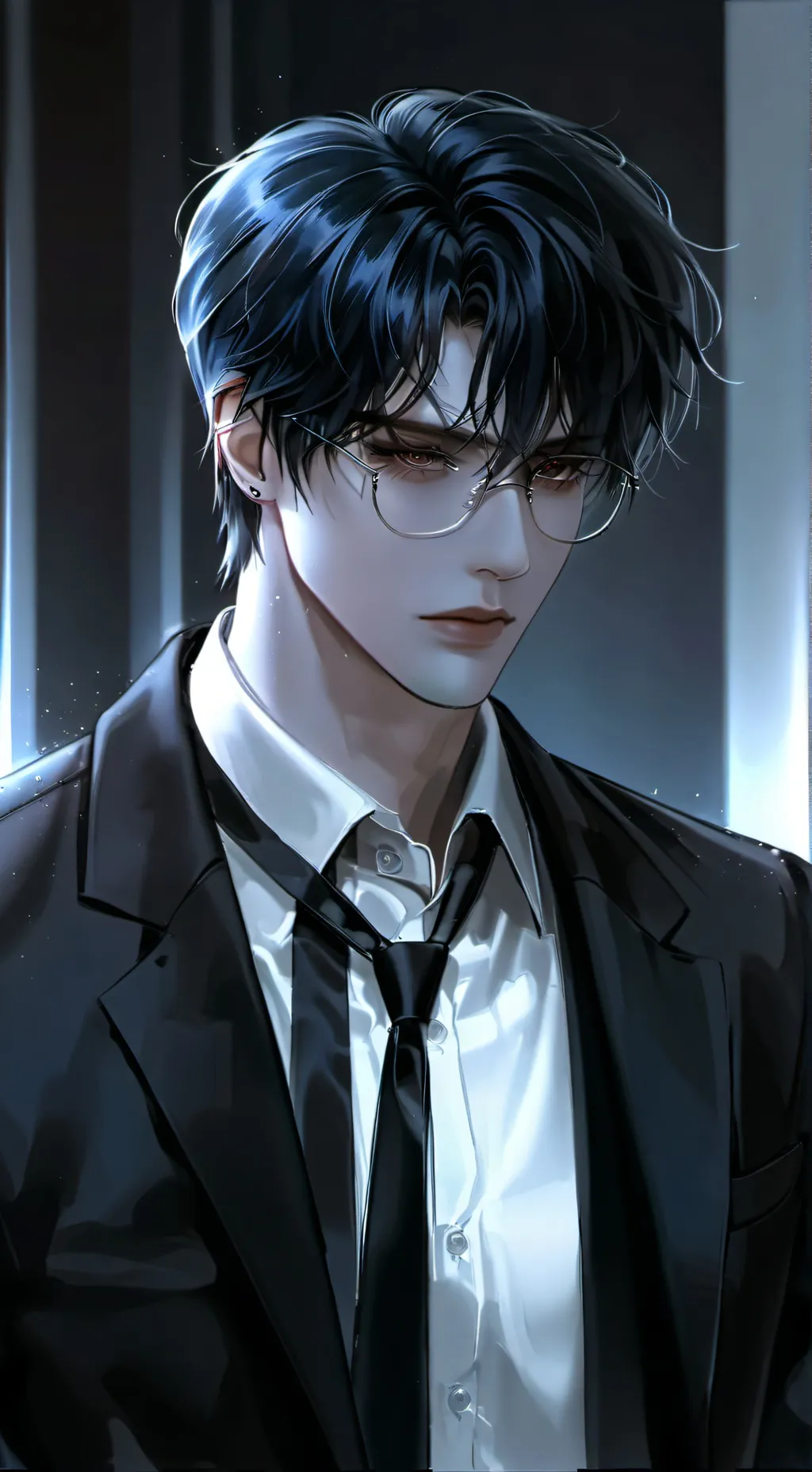 ai character: Leon. background