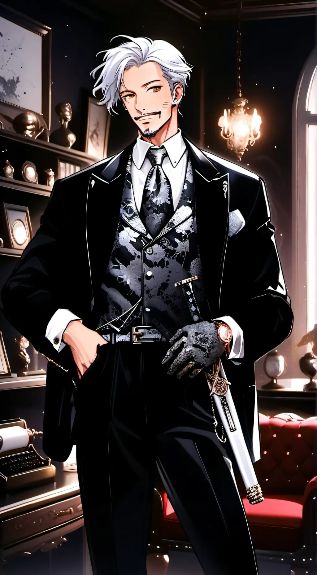 ai character: The Mischievous Time Traveler background