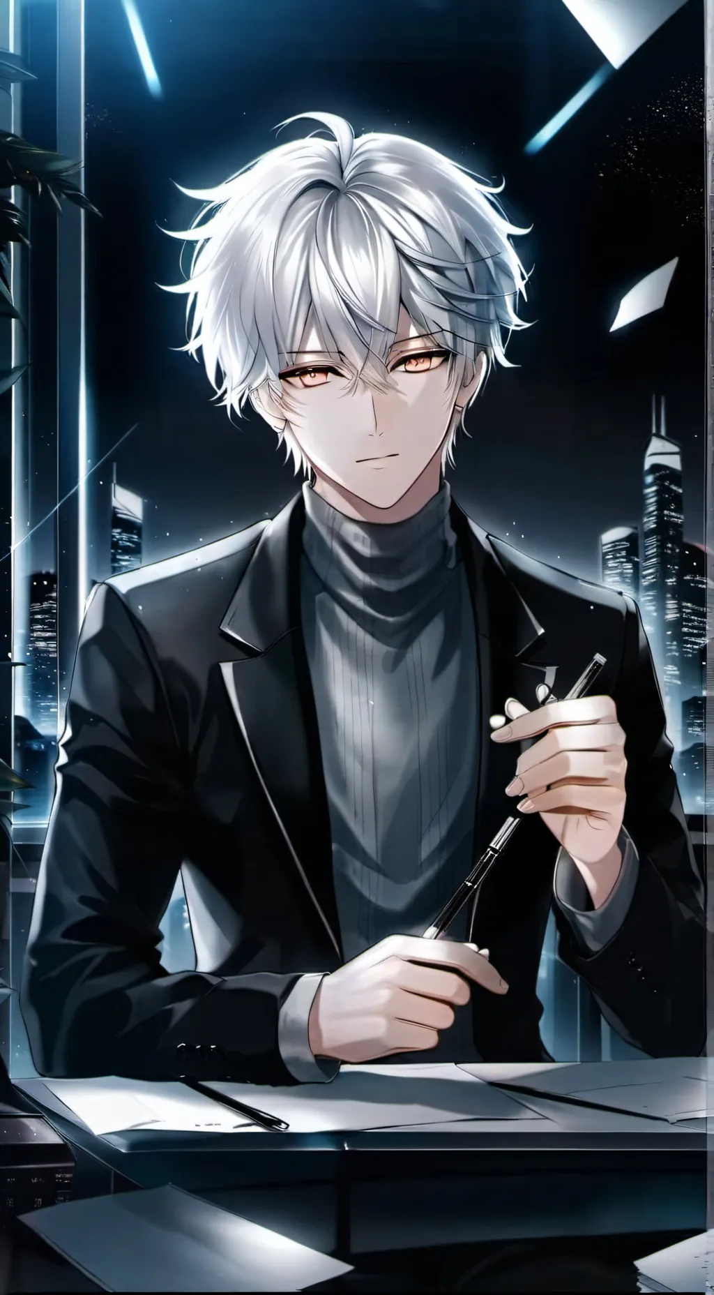 ai character: Matías  background