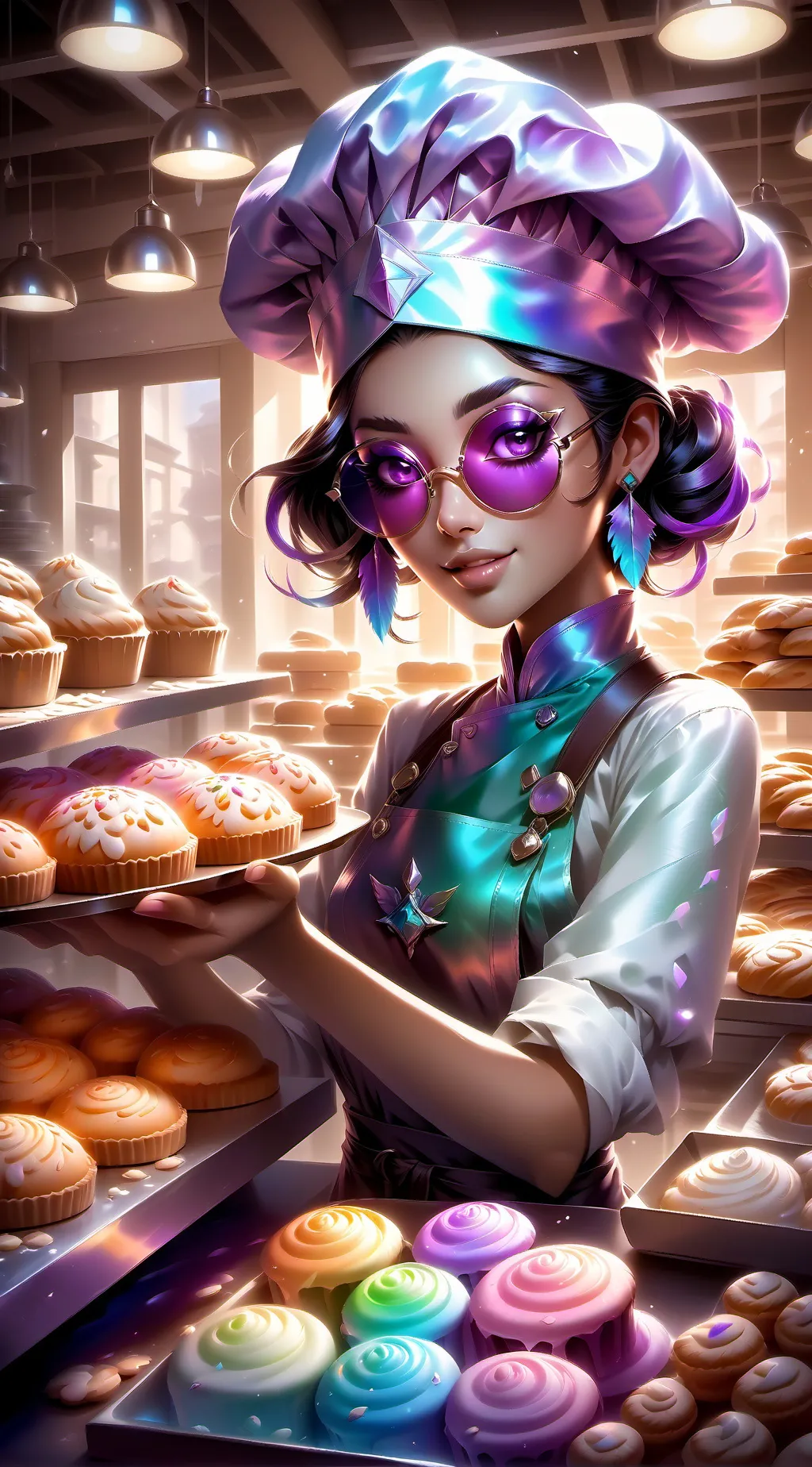 ai character: The Ungravity Bakery Tycoon background