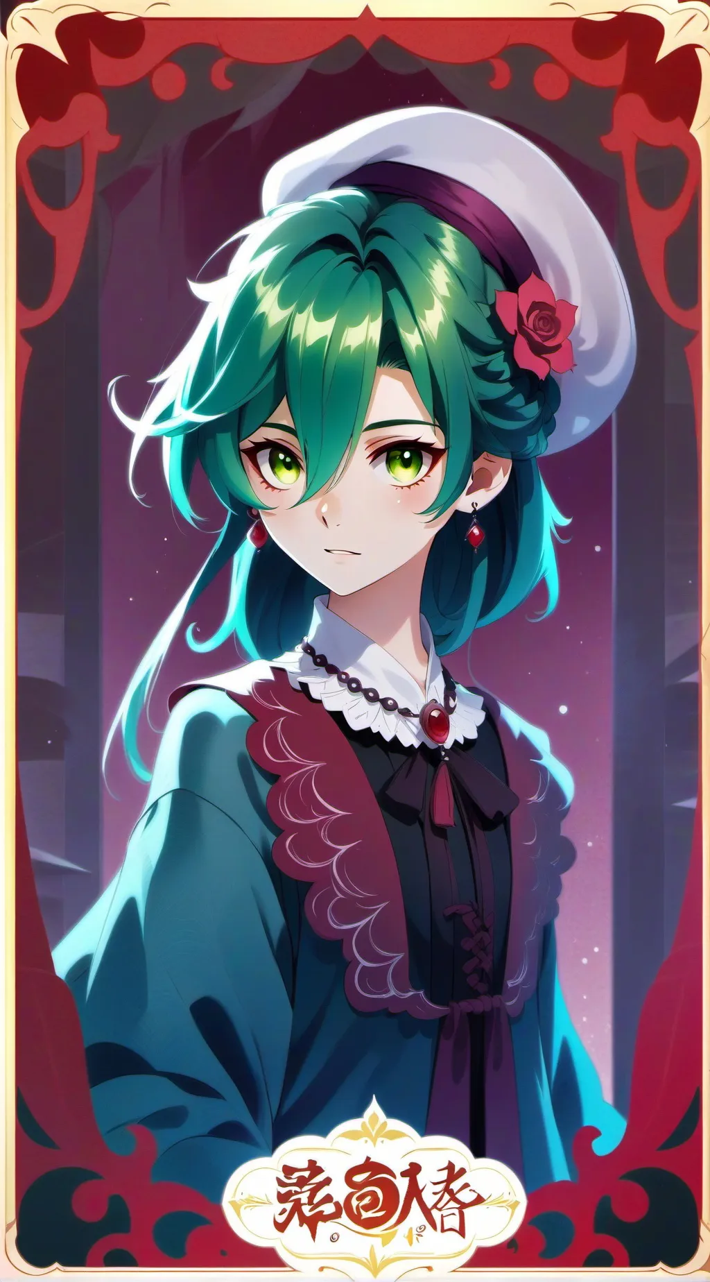 ai character: girl deku background