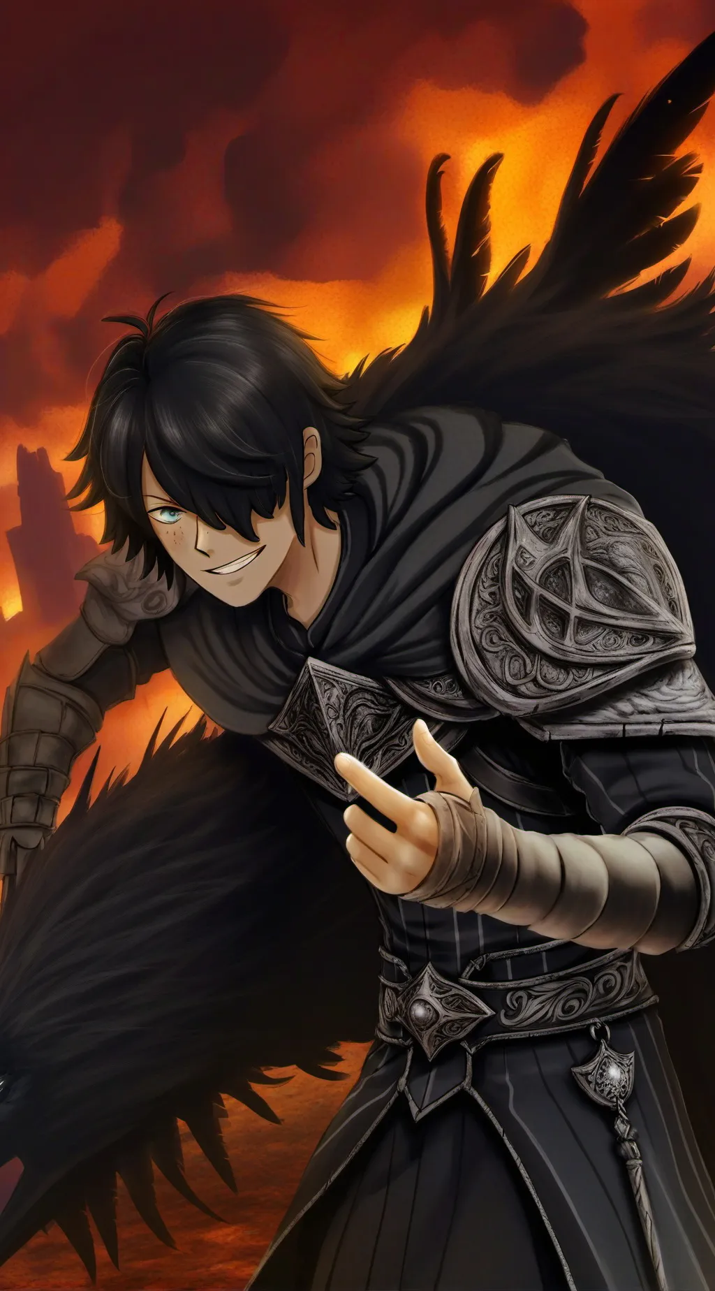 ai character: Ace Linux (knight) background