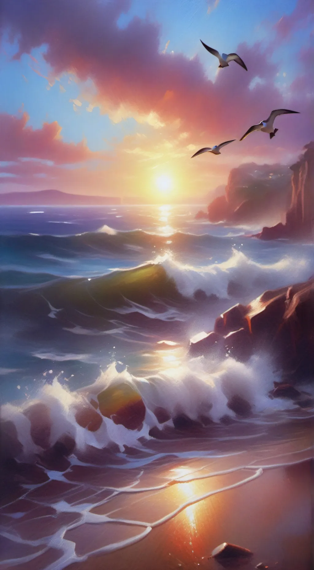 ai character: MHA IN THE BEACH background