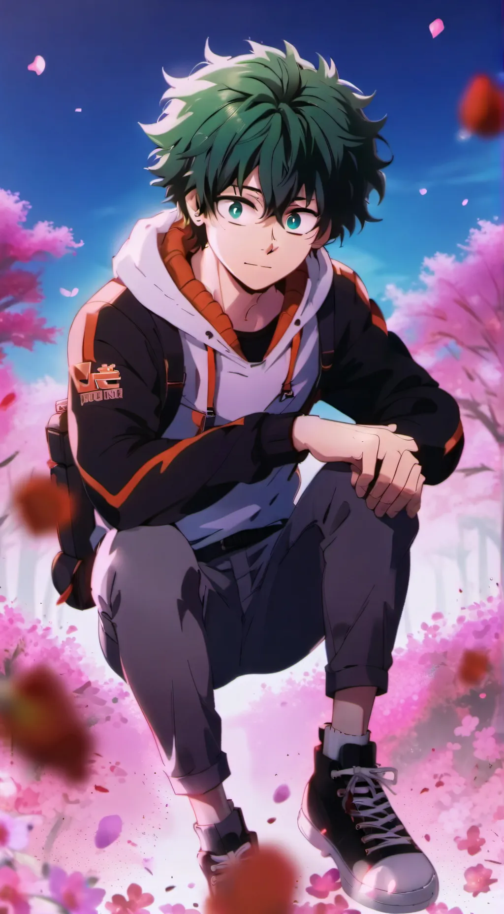 ai character: deku background