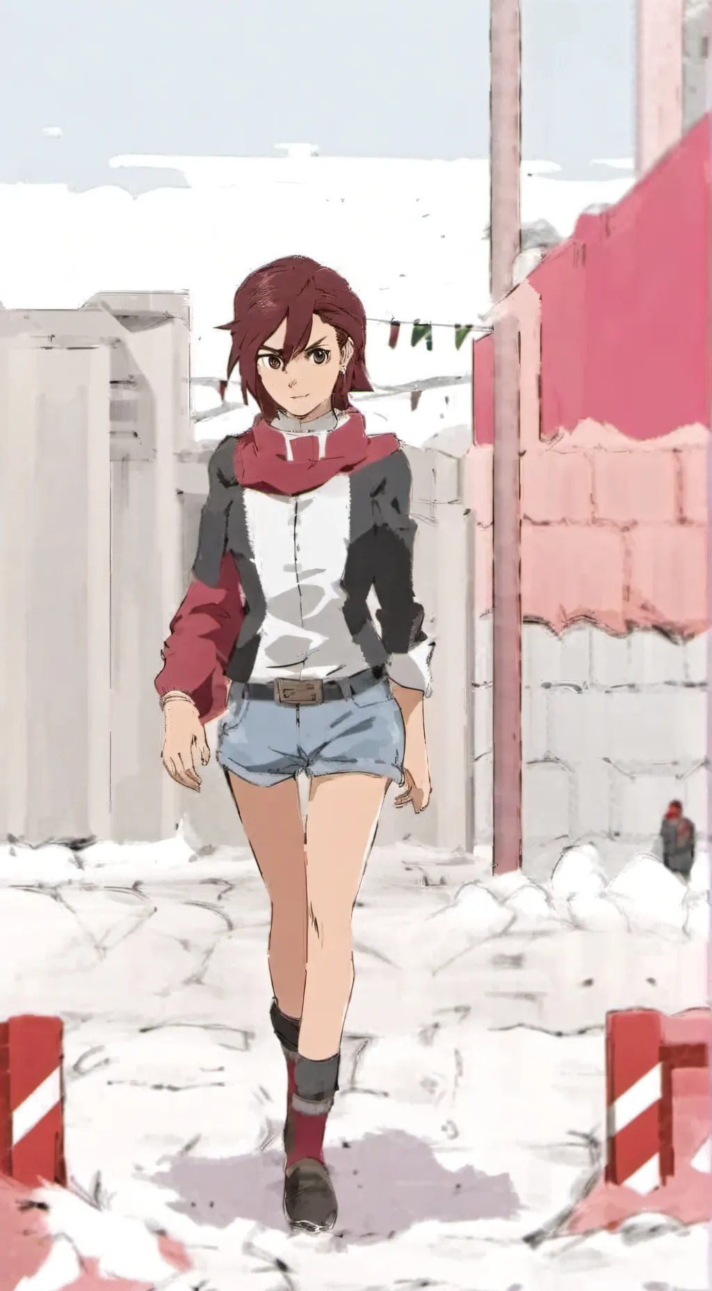 ai character: dandadan  background