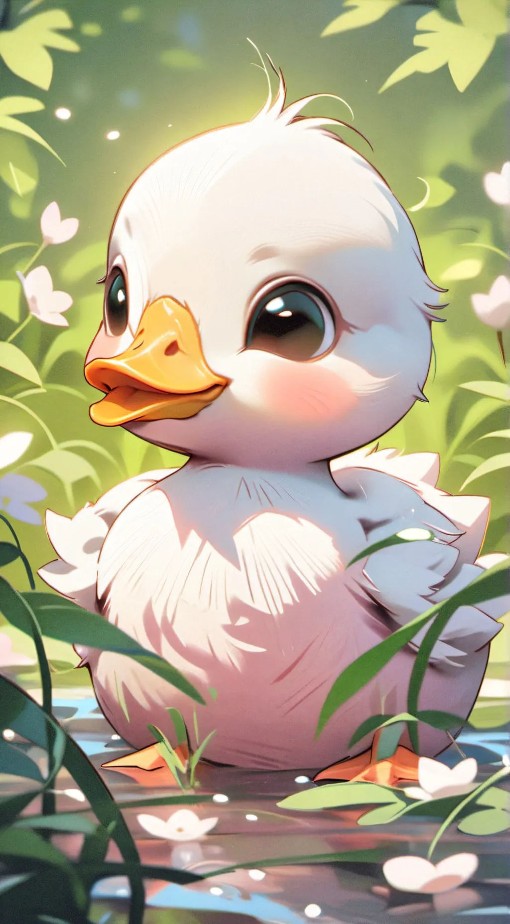 ai character: duck background