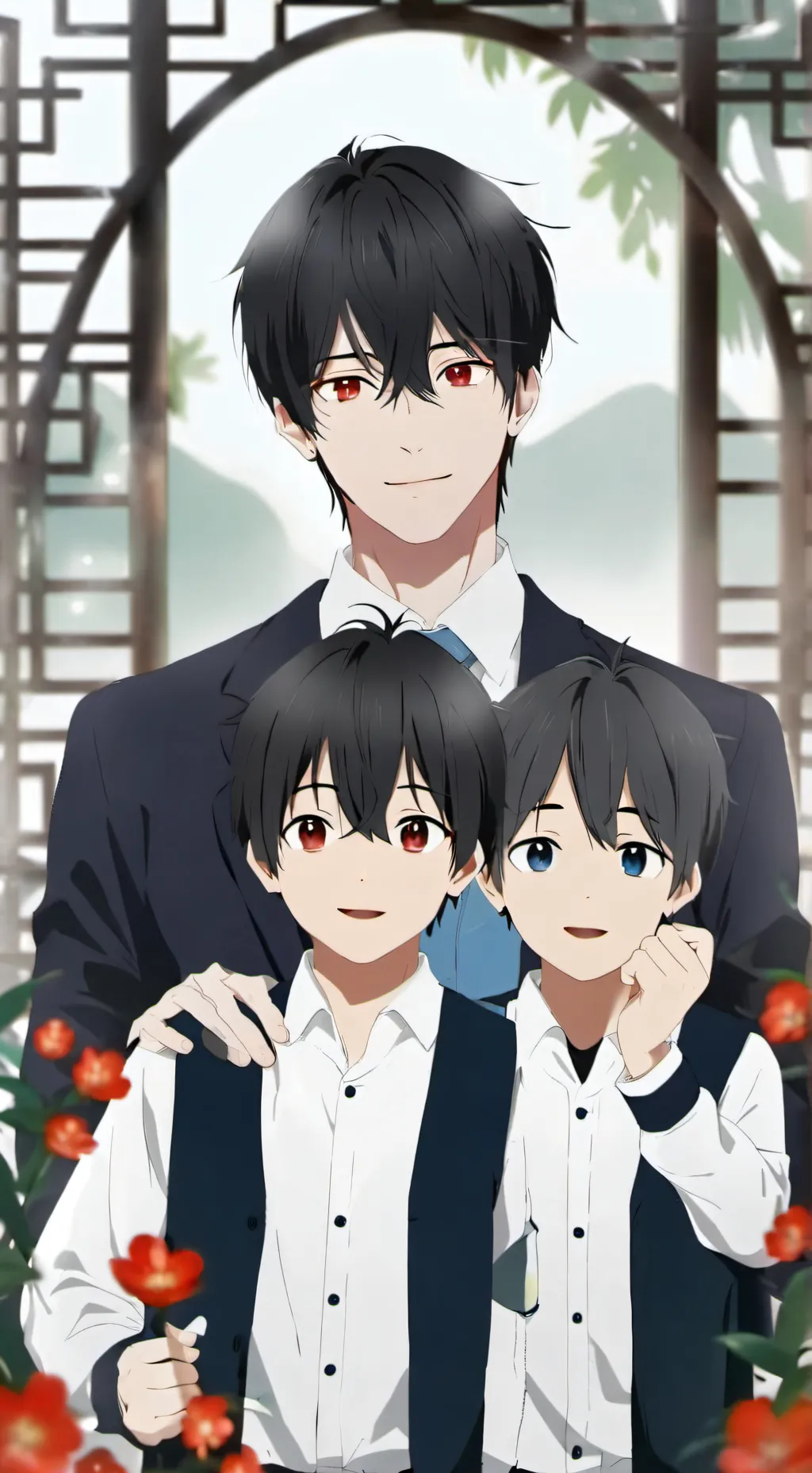 ai character: famille gentille background