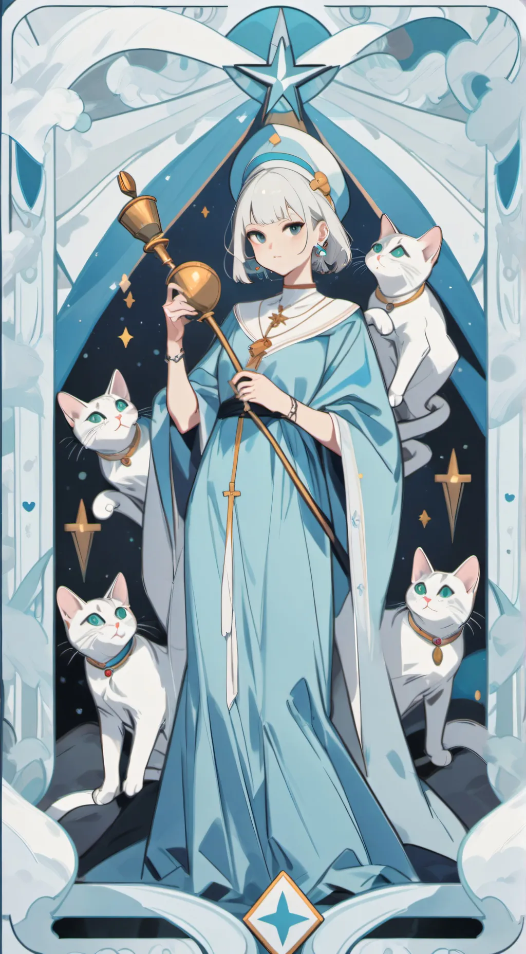 ai character: gata vengativa  background