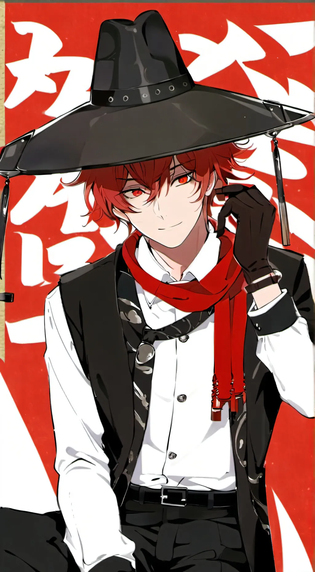 ai character: ch德三 background