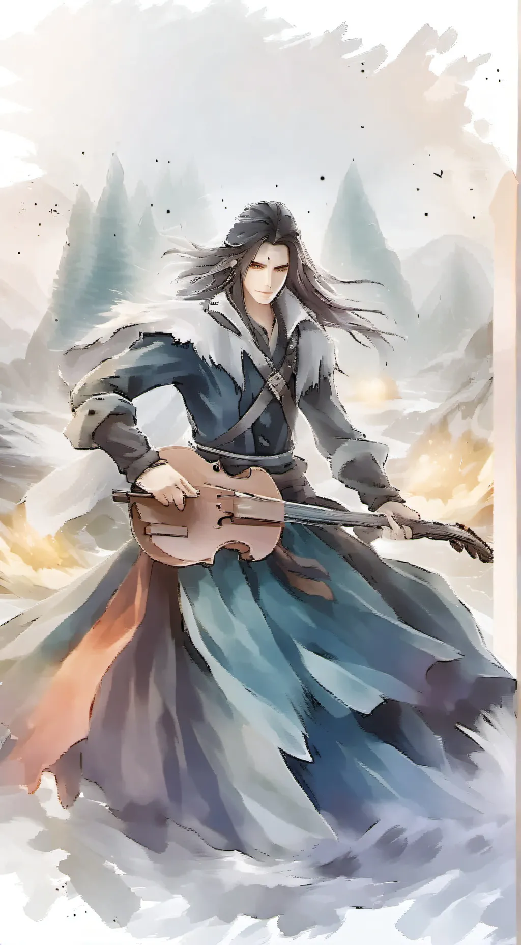 ai character: HH Luci Vs Alastor background