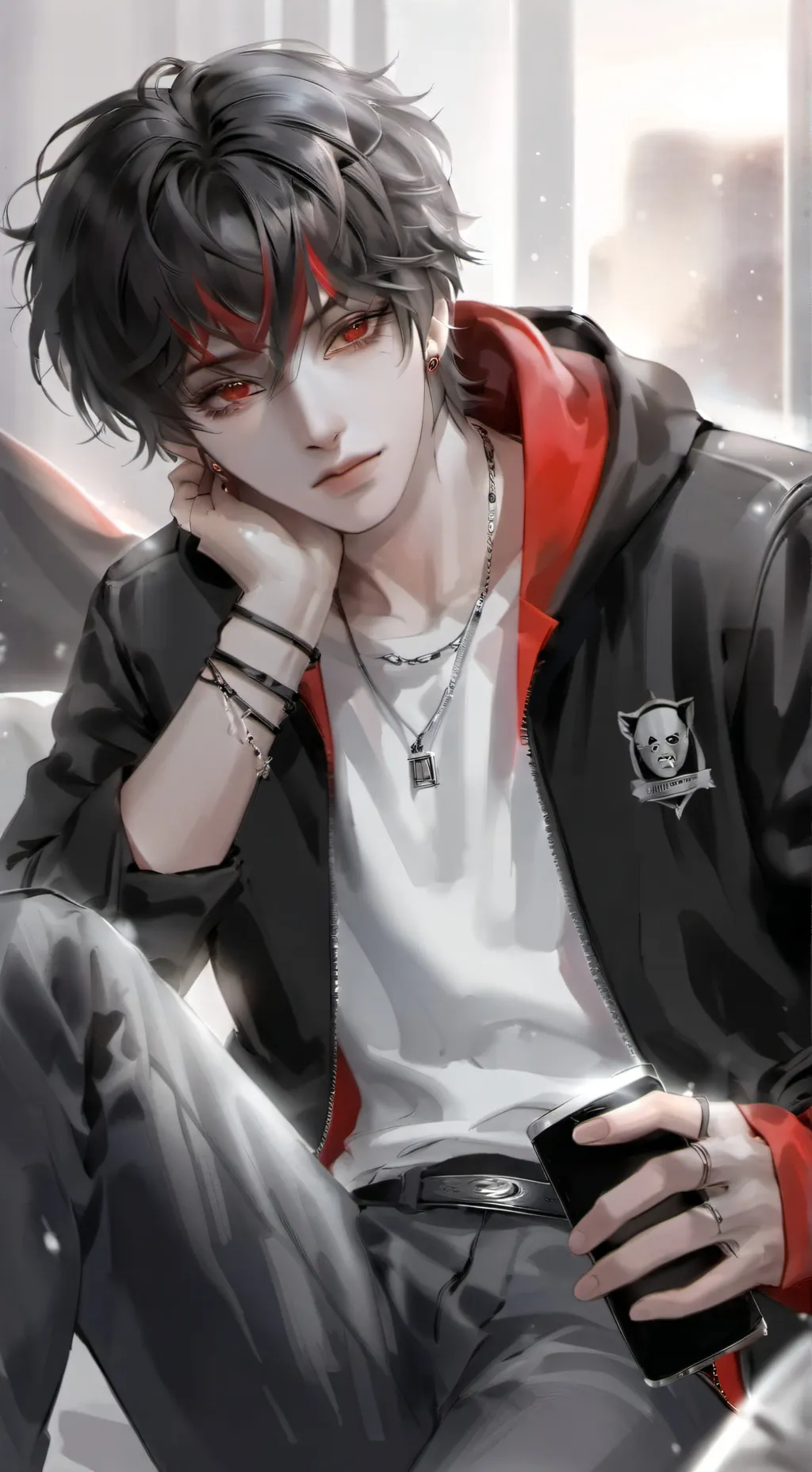 ai character: Ethan James  background