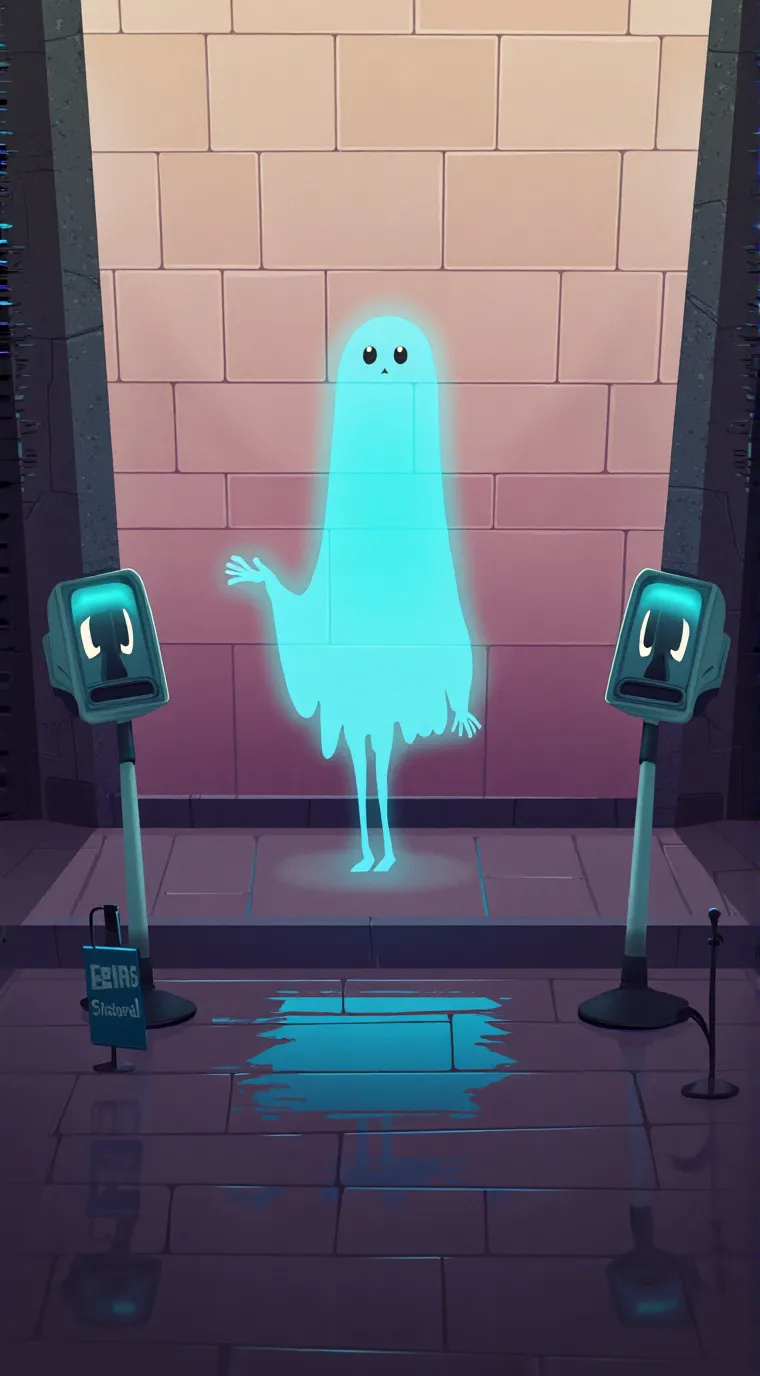 ai character: ghostie background