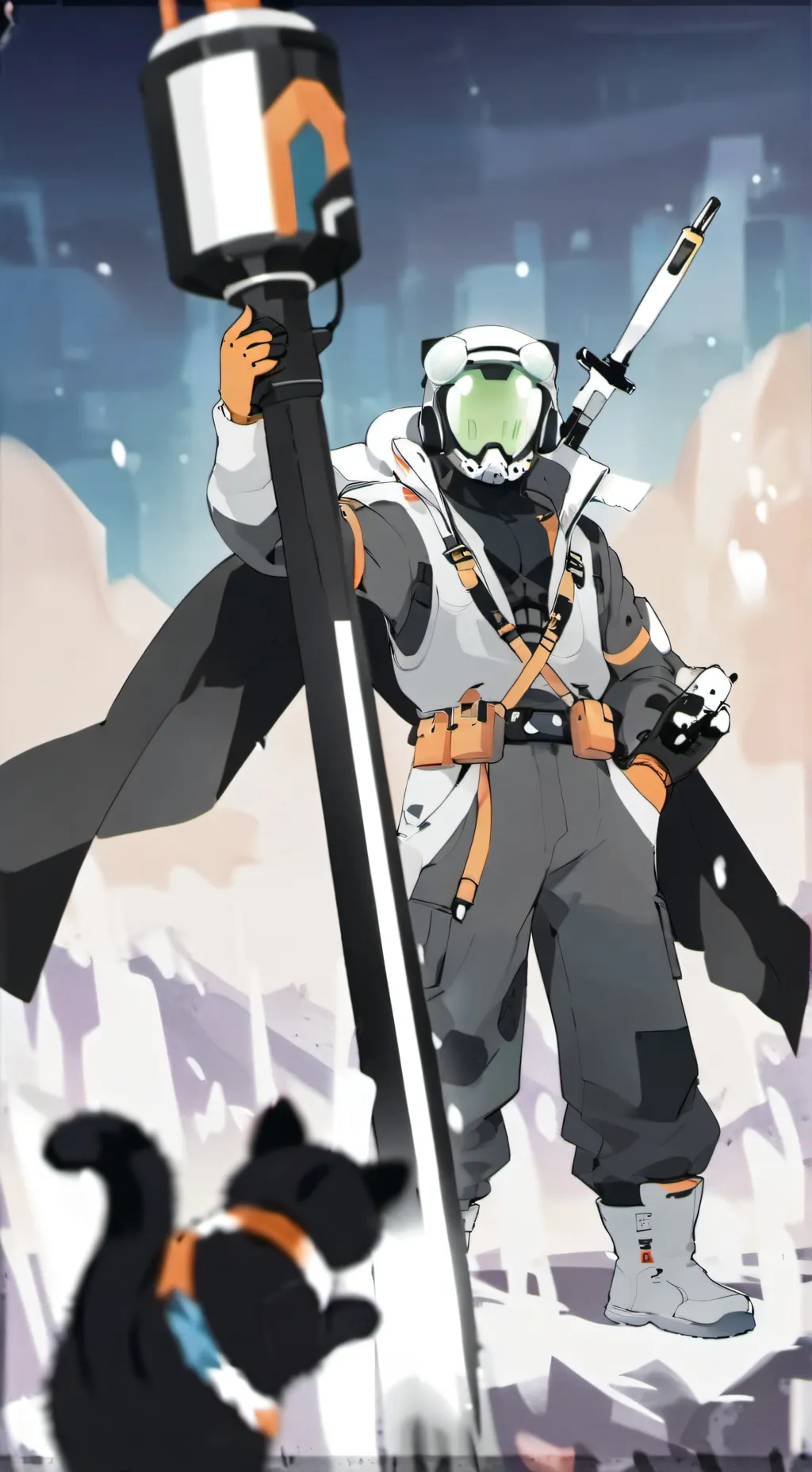 ai character: Lazer light  background