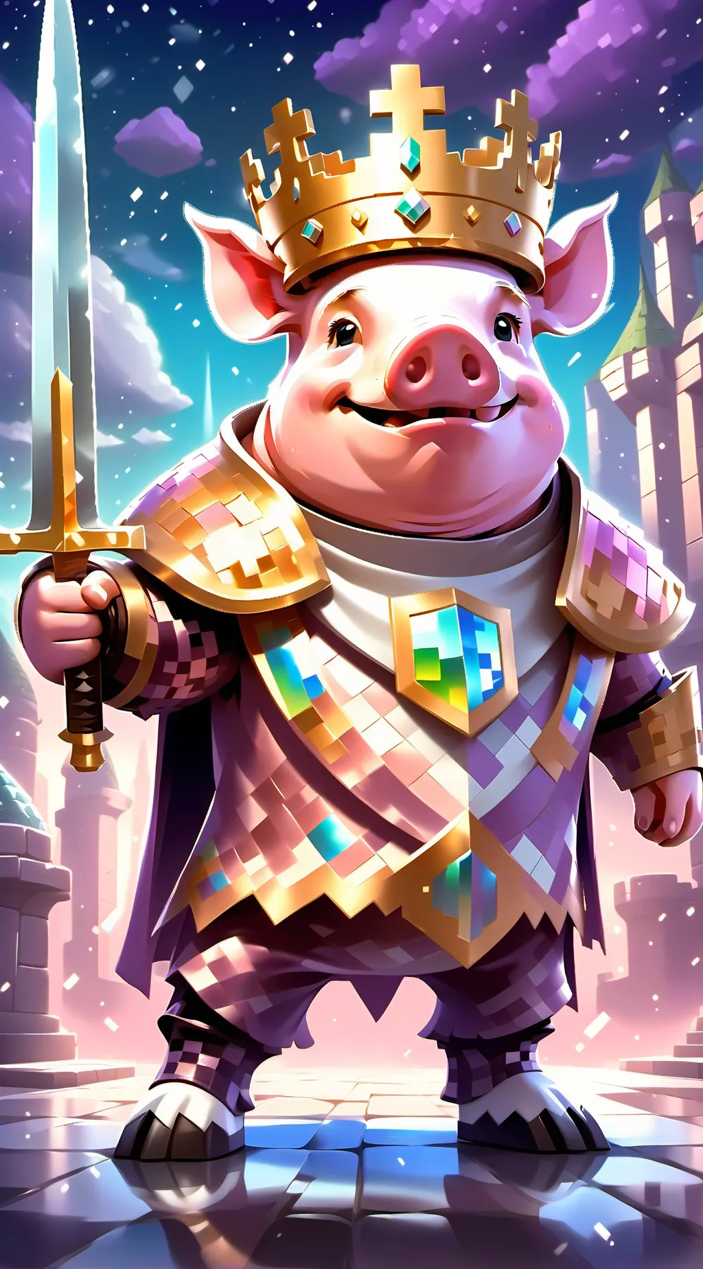 ai character: Tecno blade  background