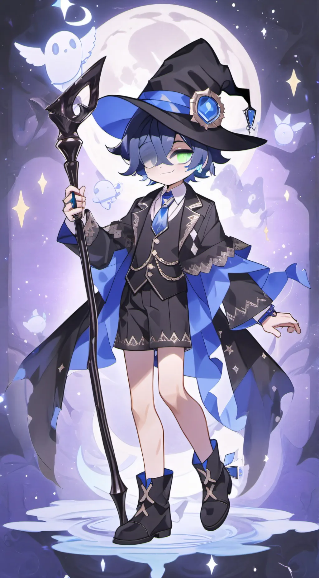 ai character: Shadow Milk Cookie background