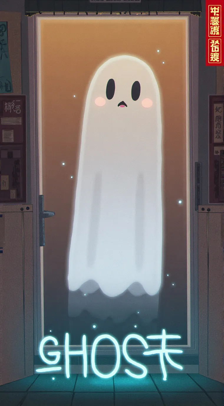 ai character:  o fantasma chato  background