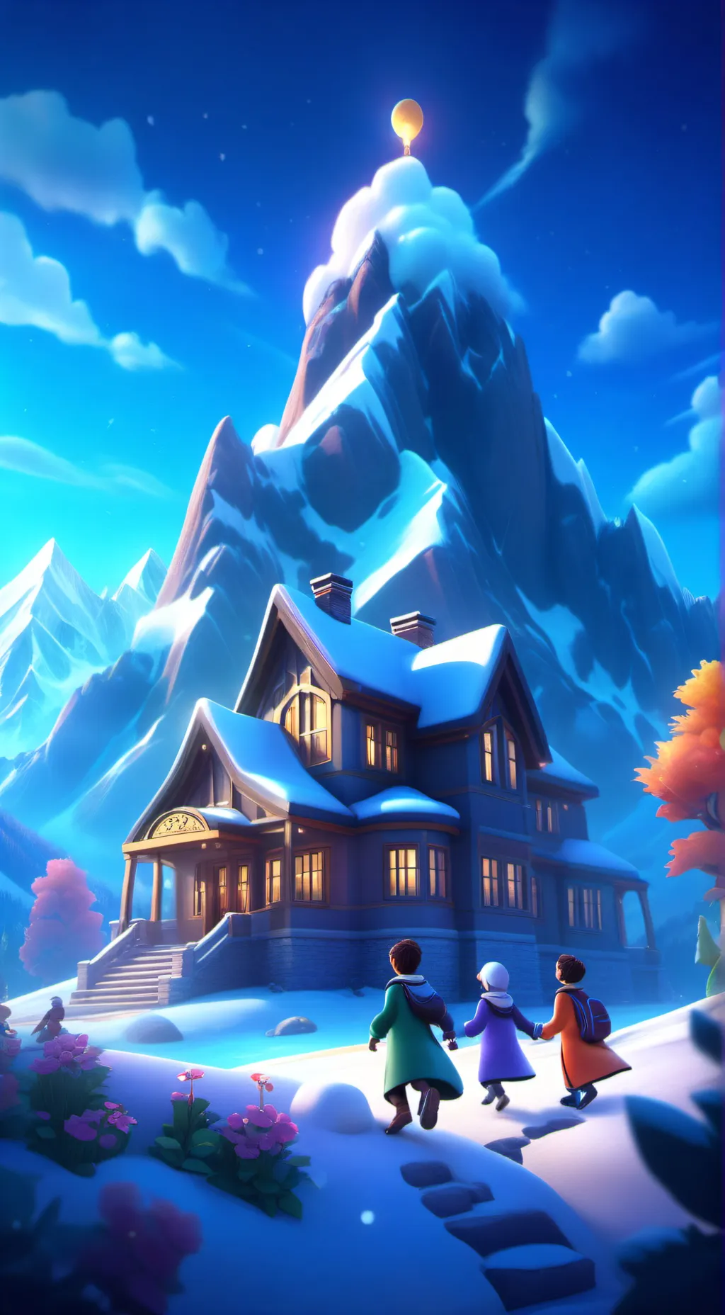 ai character: Hogwarts  background