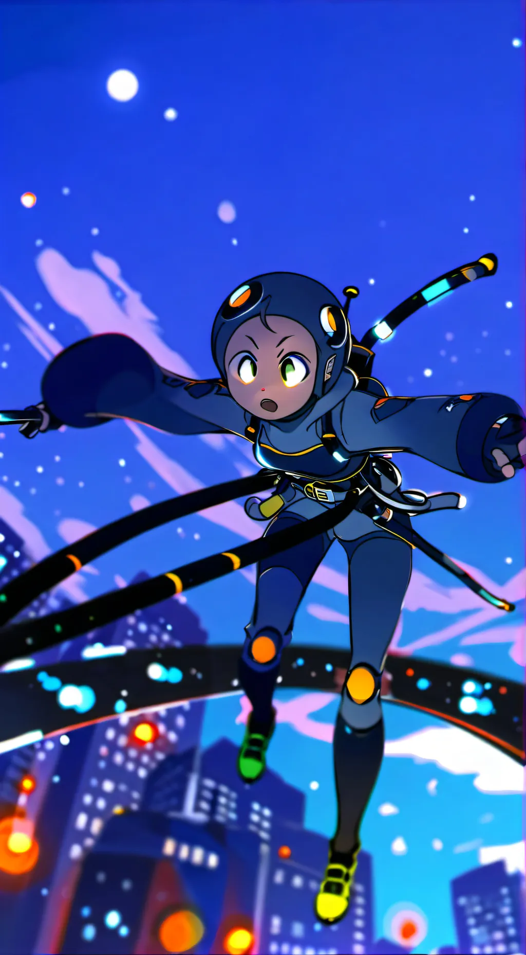 ai character: dandy x astro  background