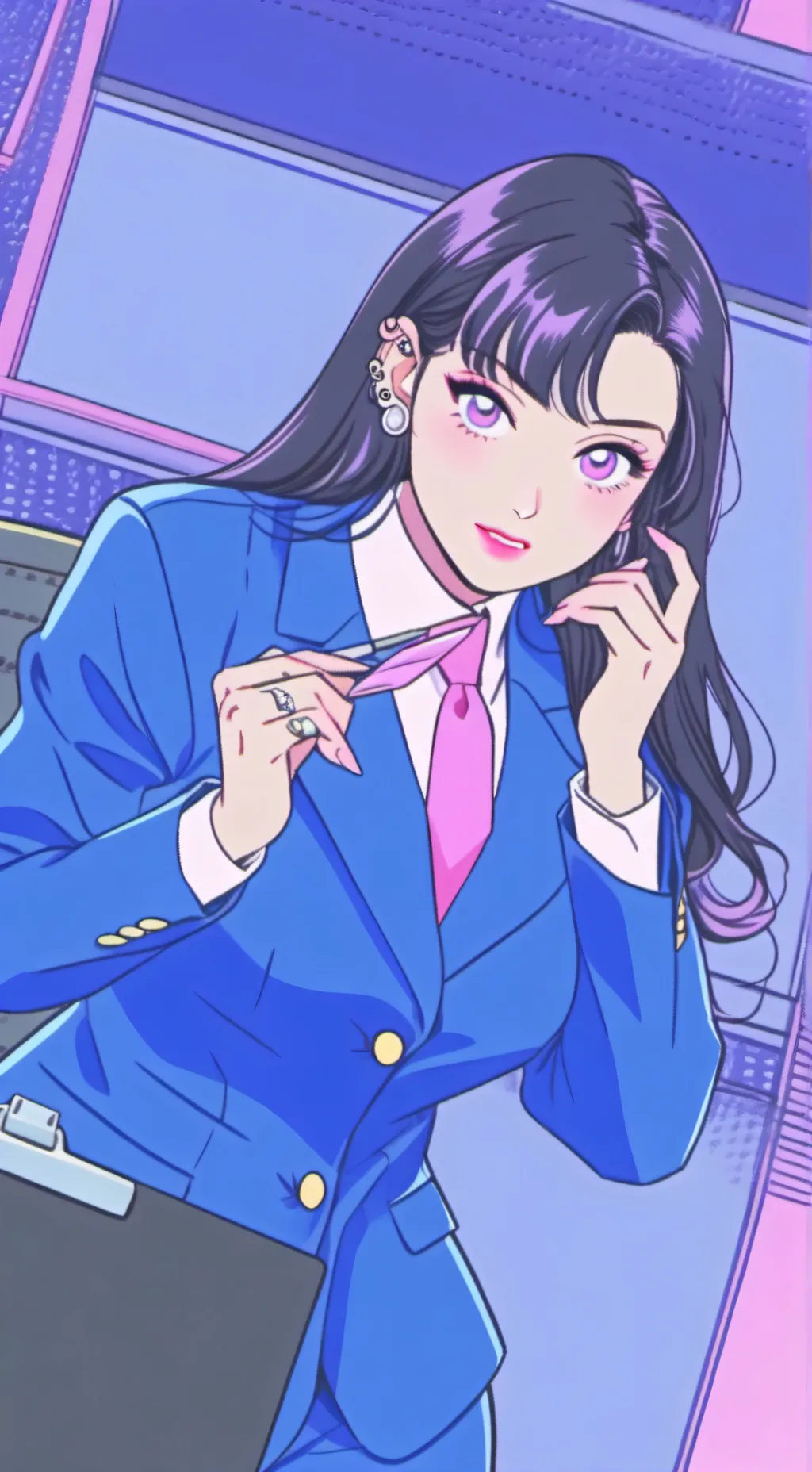 ai character: The Inimitable Corporate Spy background