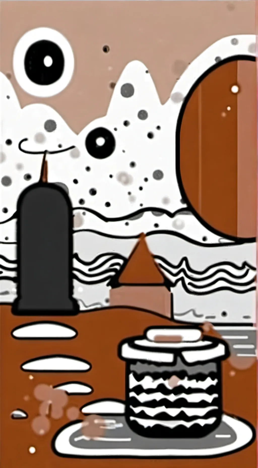 ai character: 🍫 cocoa🍫 background