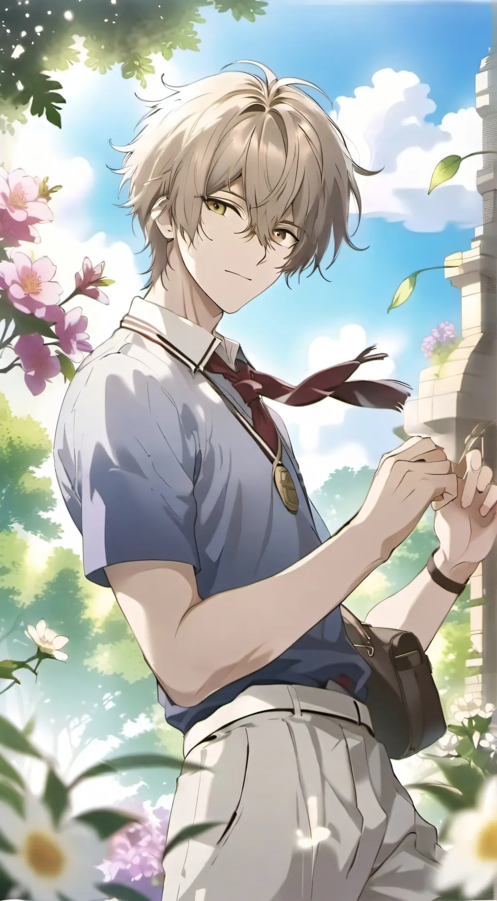 ai character: bakugo♥️ background