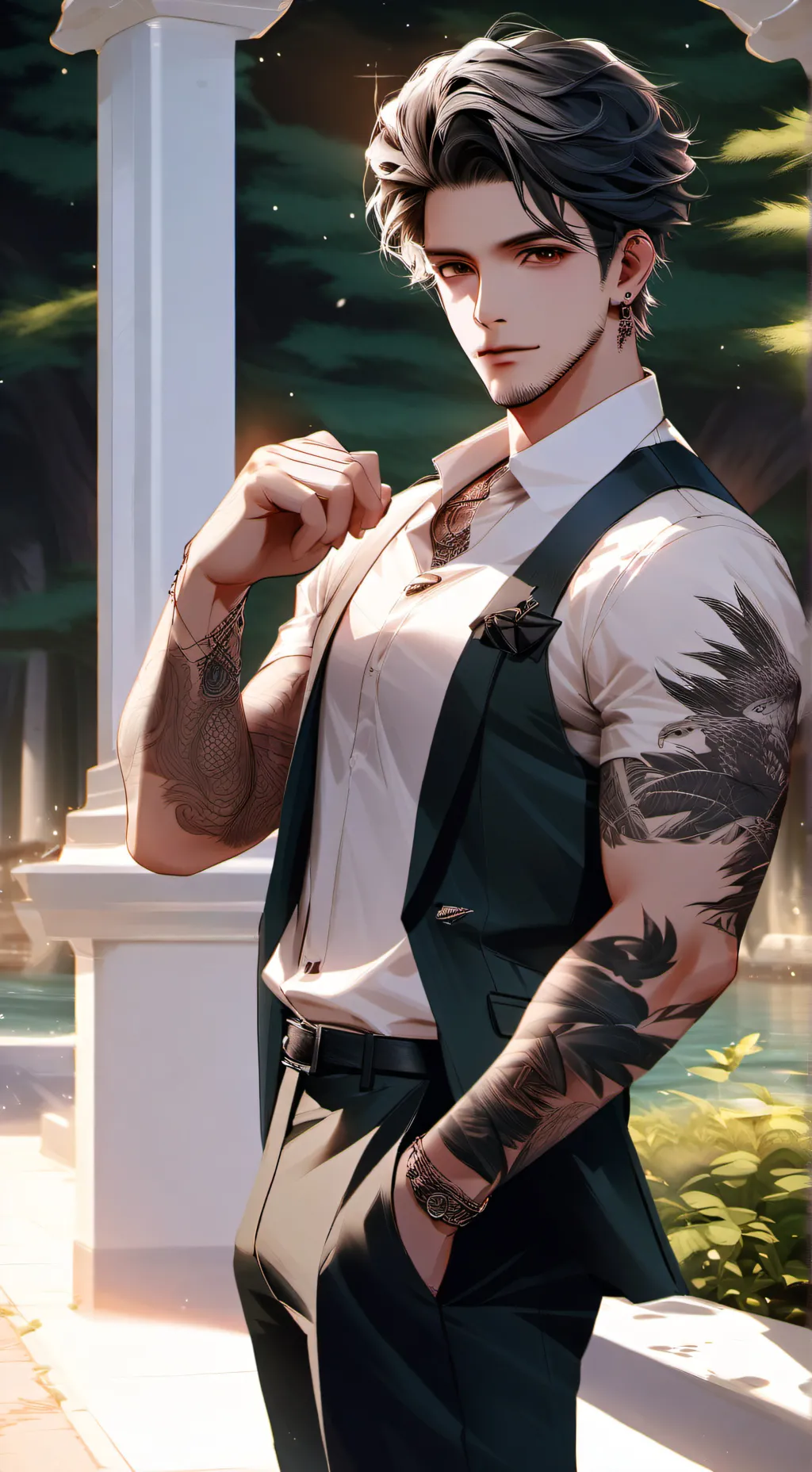 ai character: Maty background