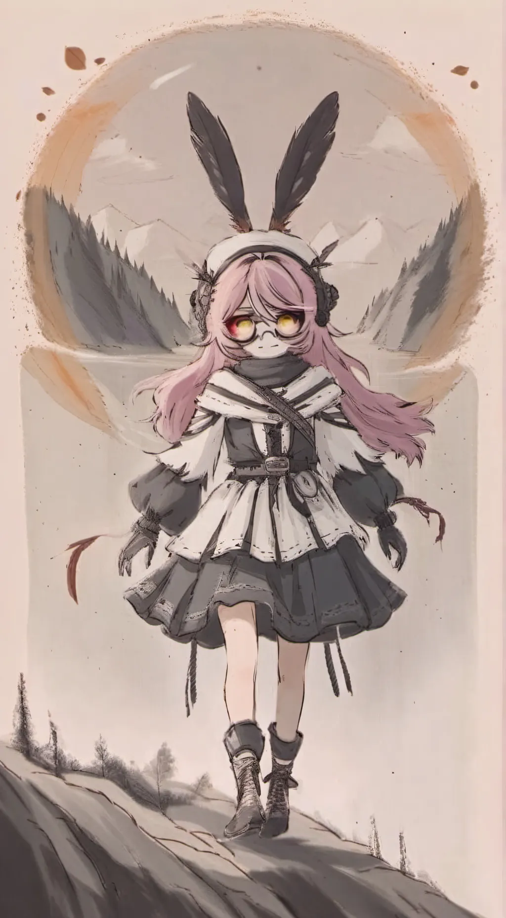 ai character: C,D, H  background