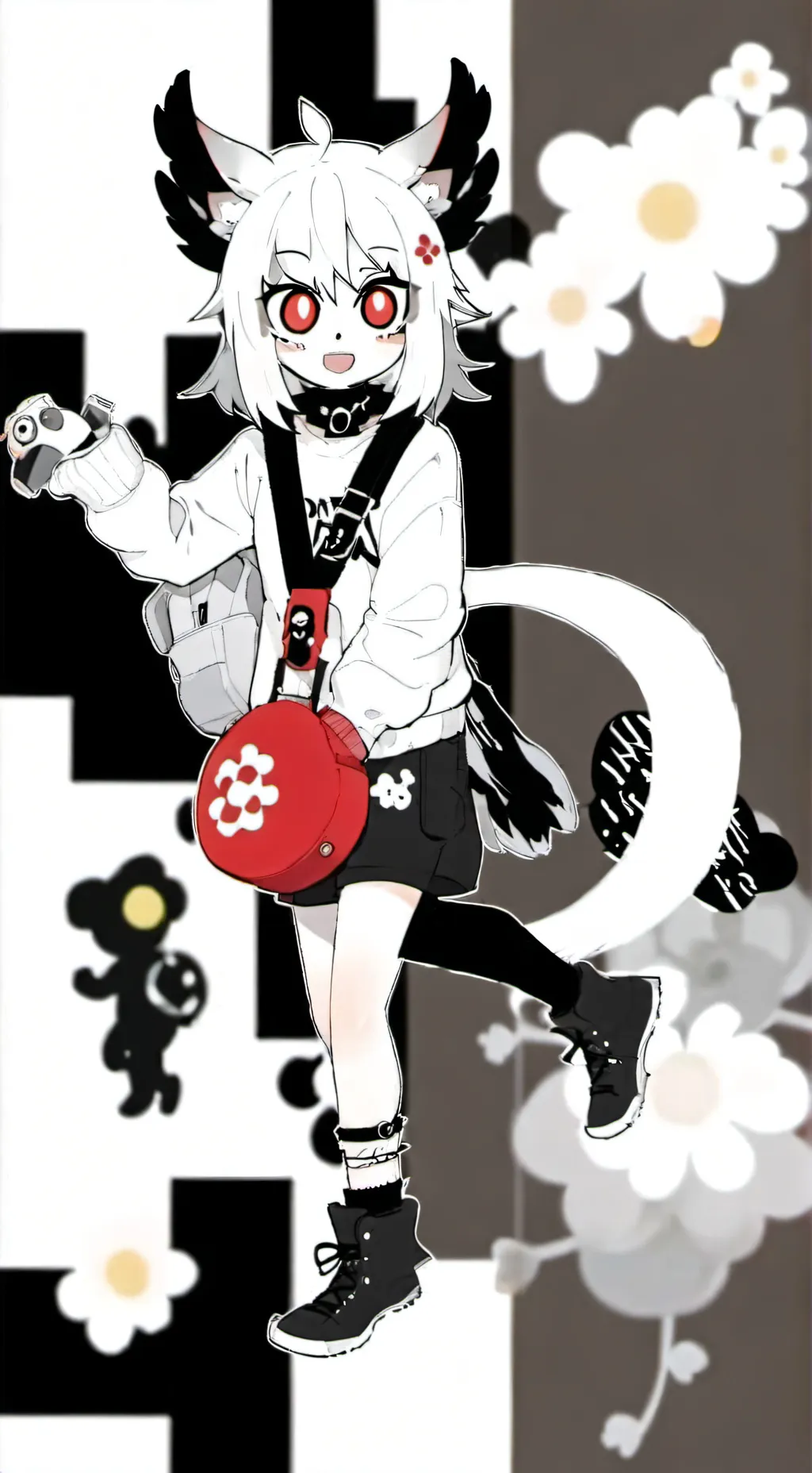 ai character: 🤍˚•BoM•˚⚪ background