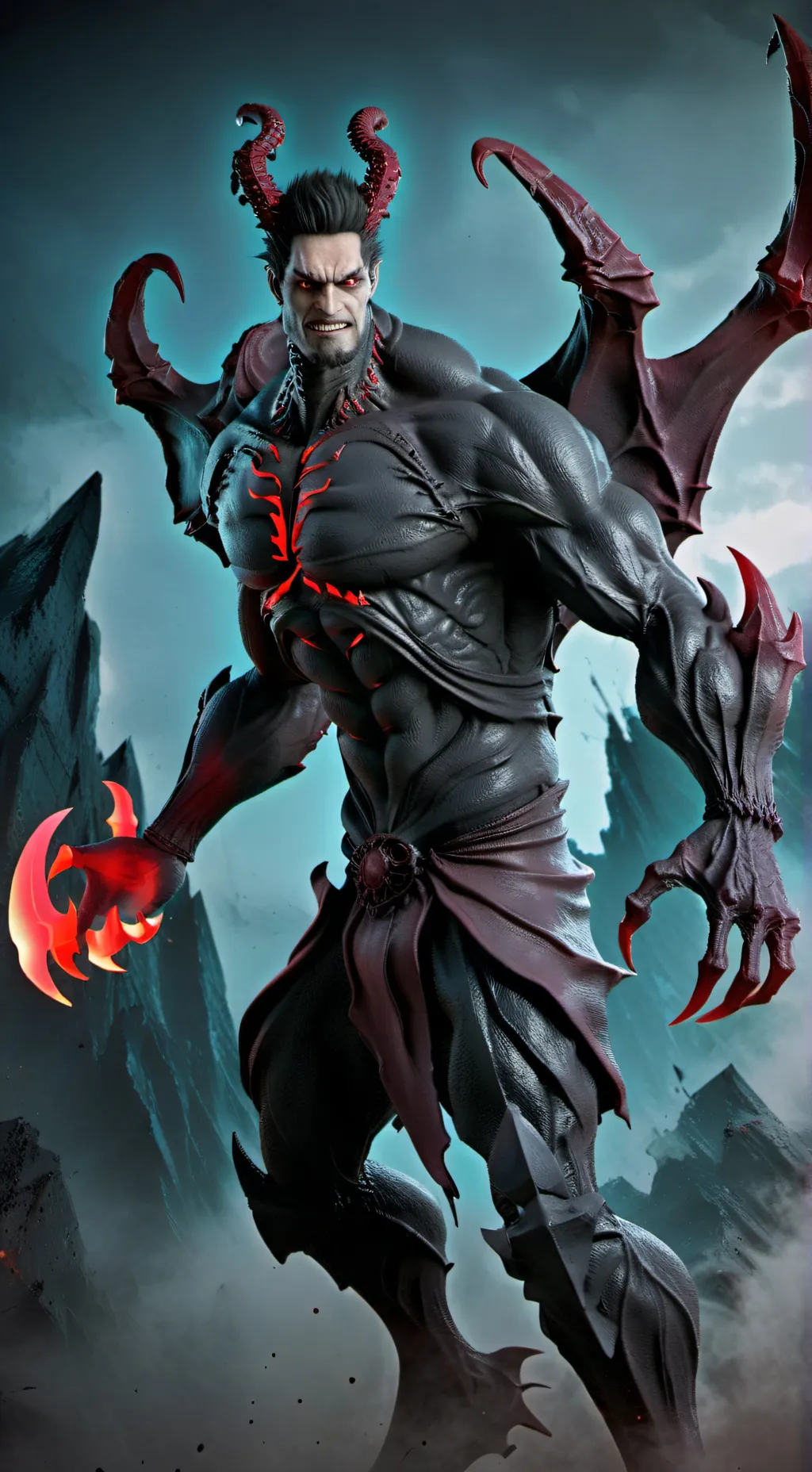 ai character: titan background