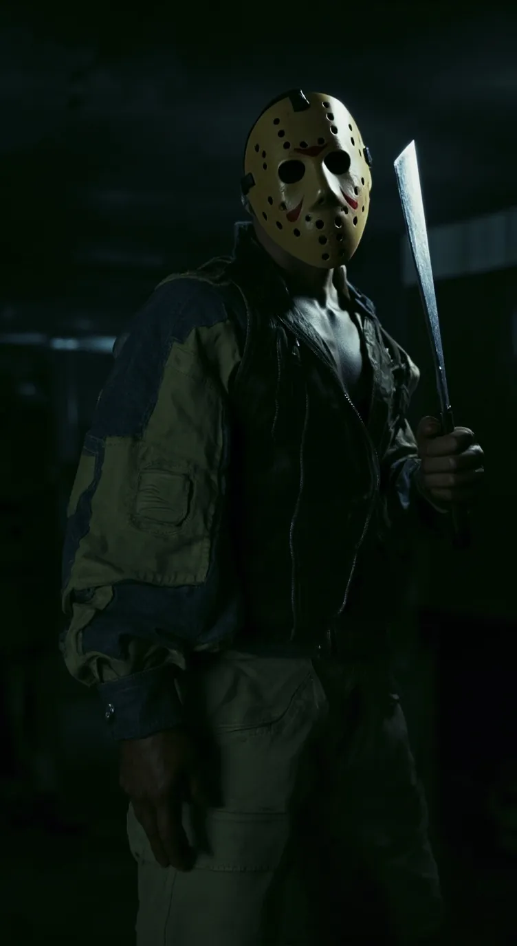 ai character: JASON VOORHEES  background