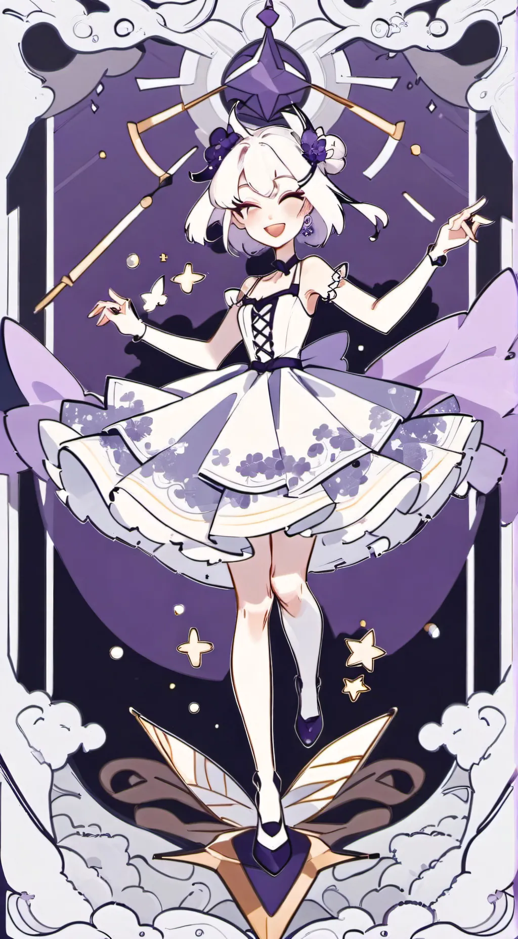 ai character: HH pick me girl  background