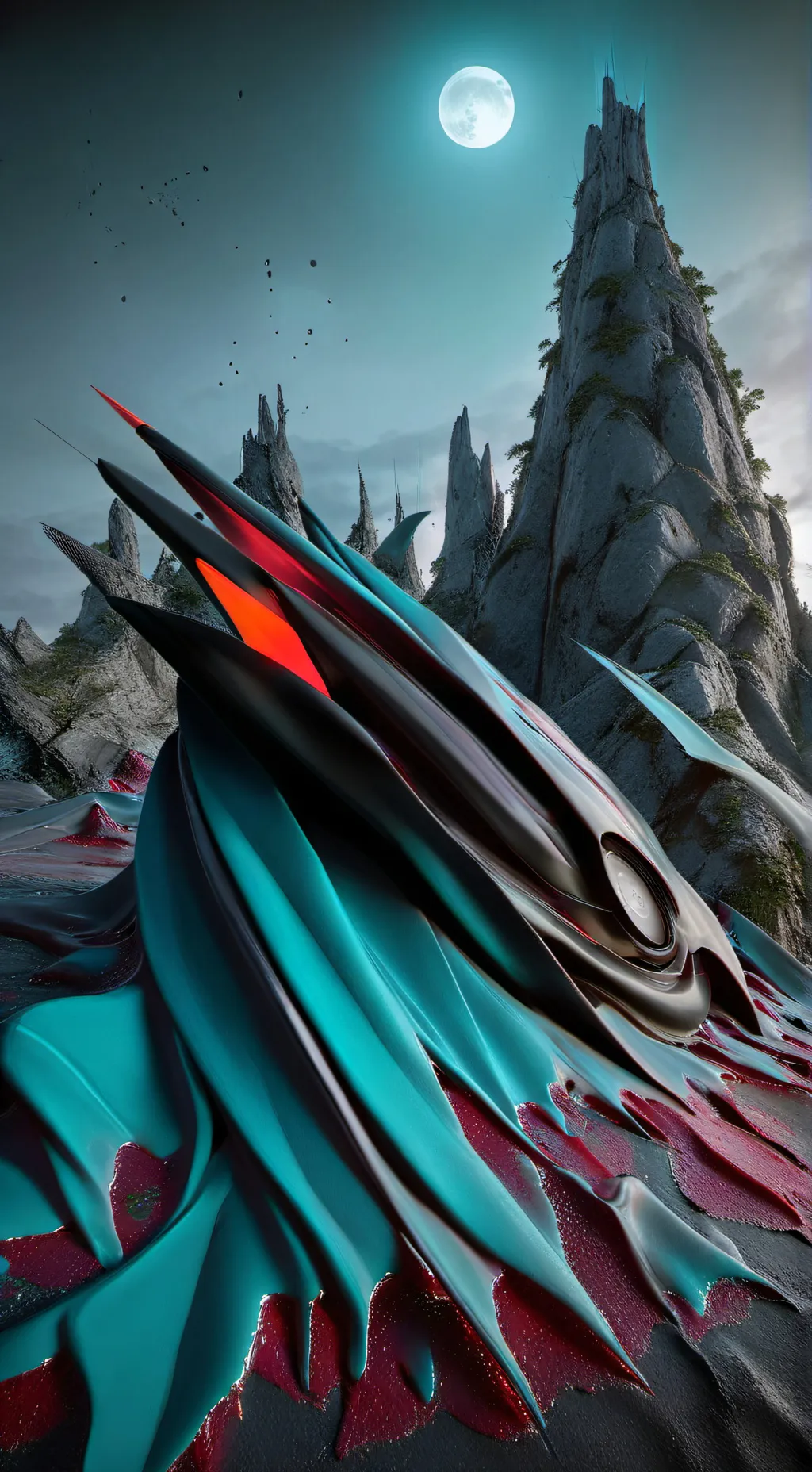 ai character: abonded Carob  background