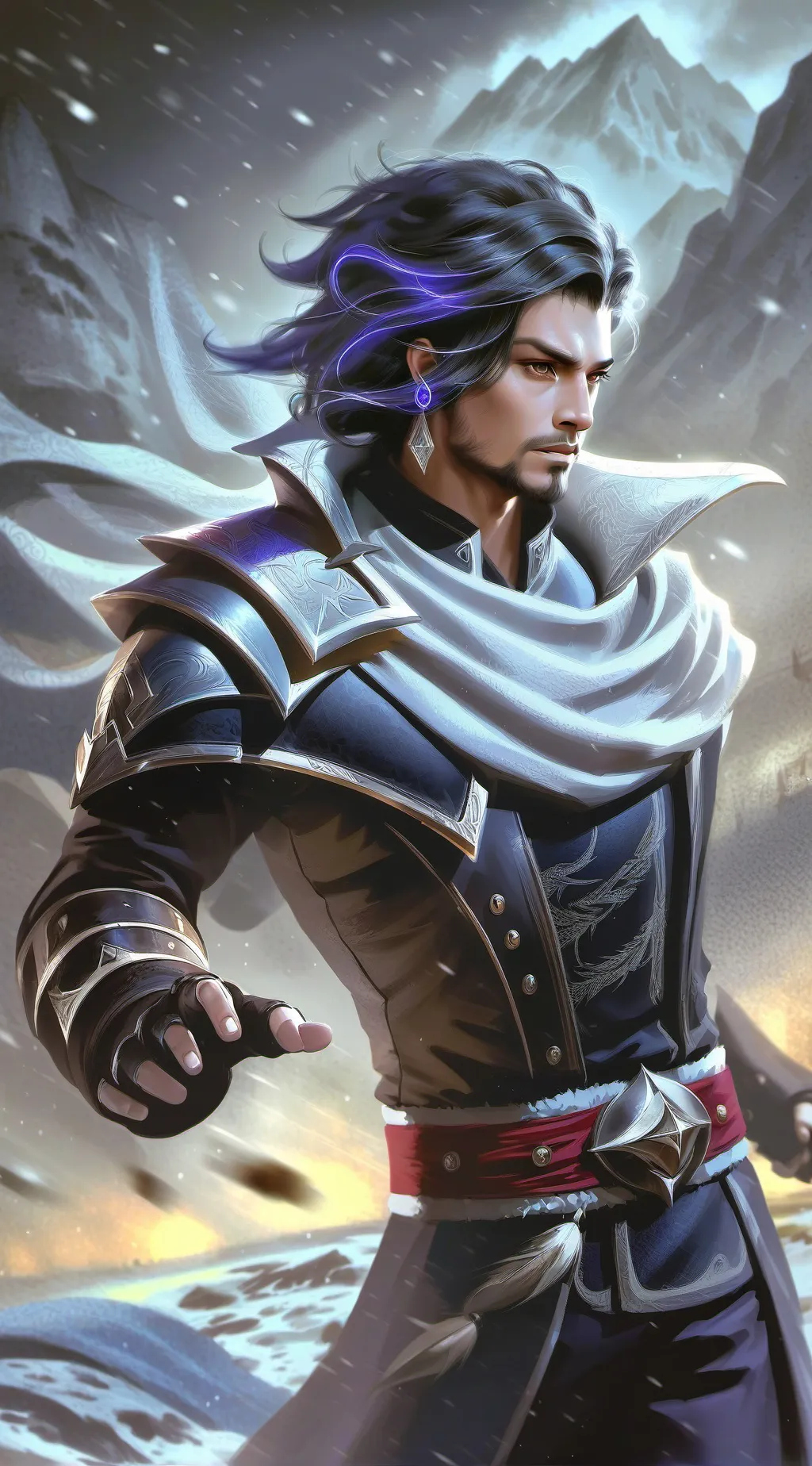 ai character: Kaelith Snowborne background