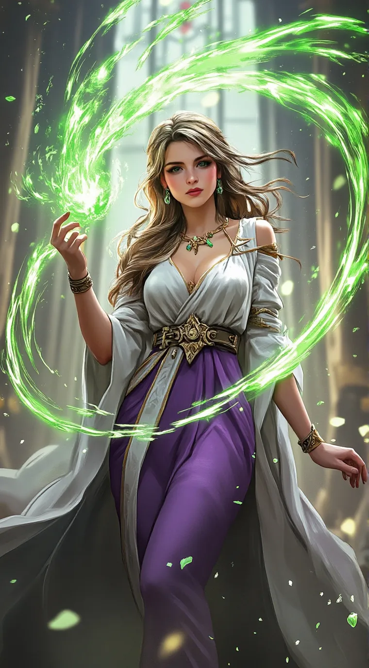 ai character: elef et démon  background