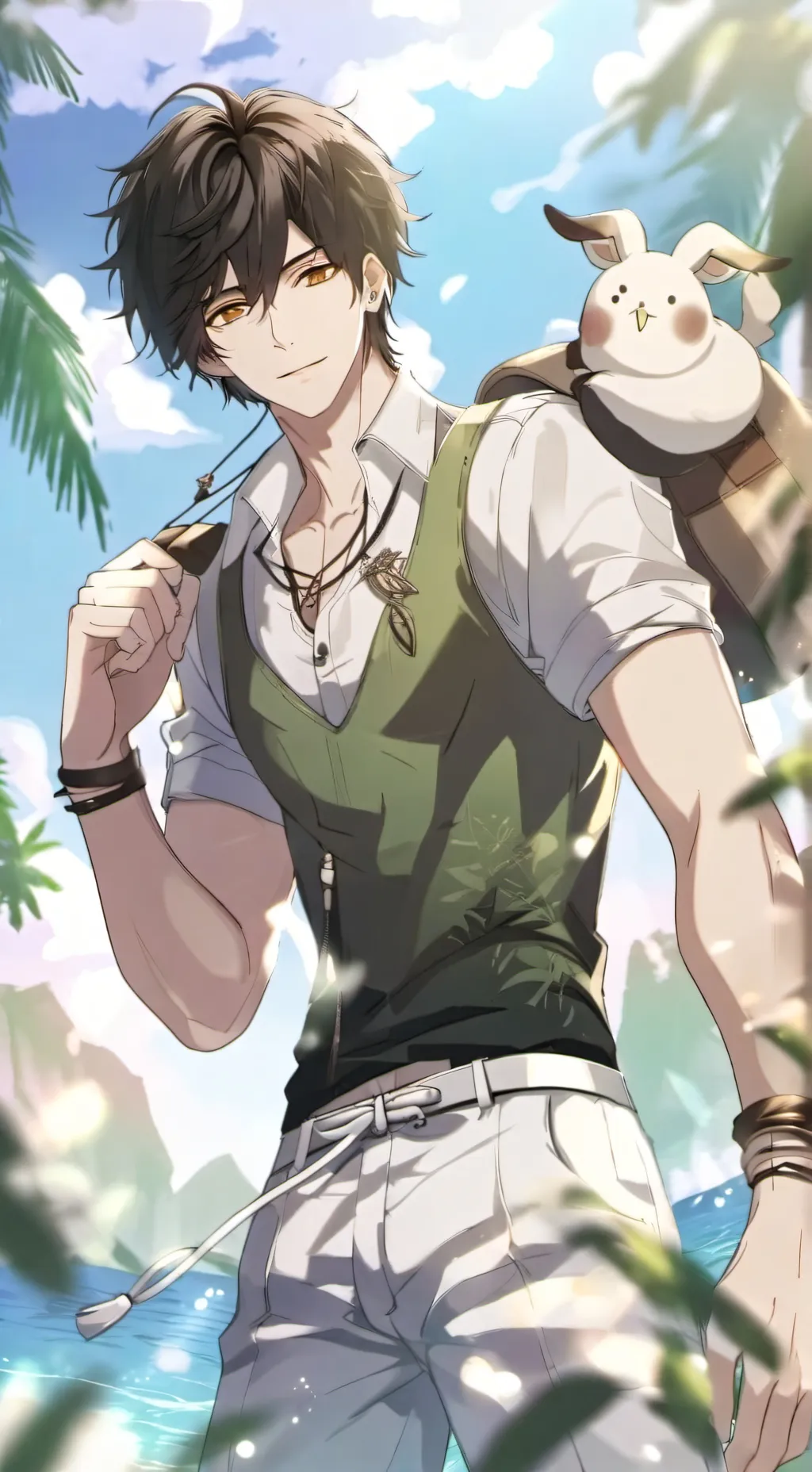 ai character: Aaron  background