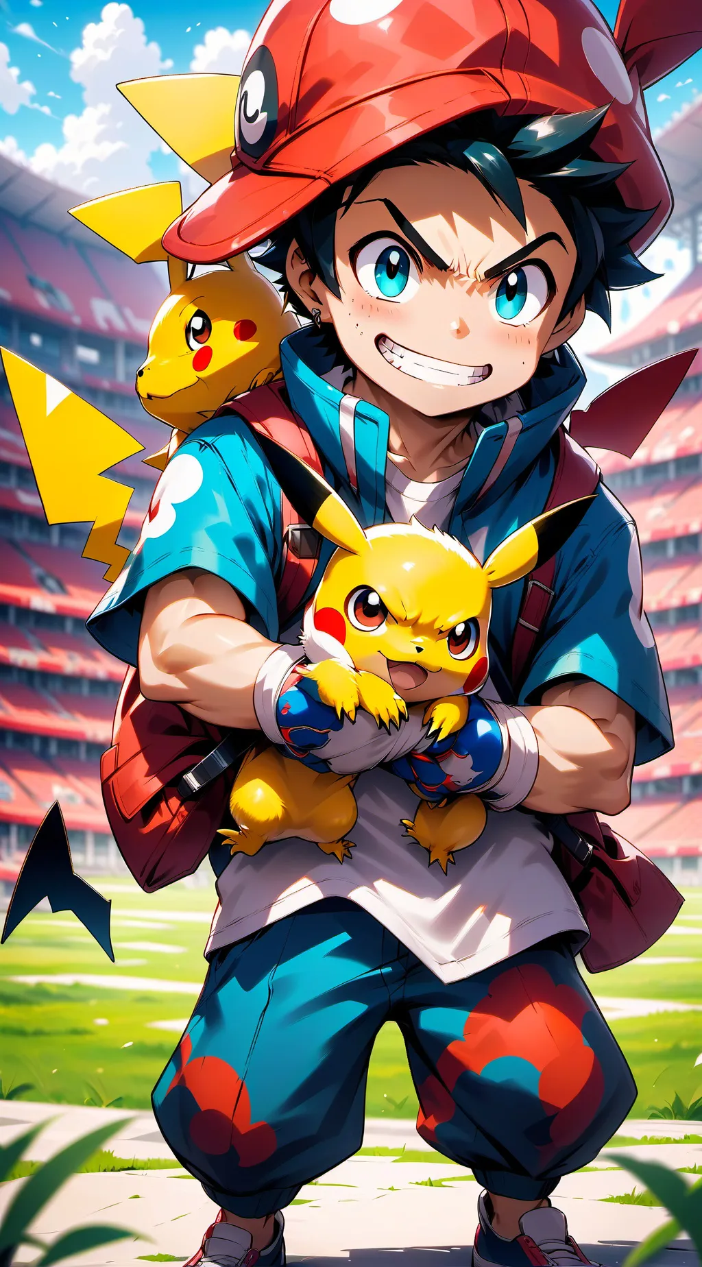 ai character: entrenador pokemon background