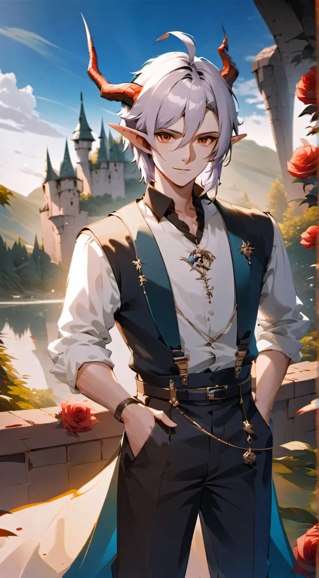 ai character: Zander  background