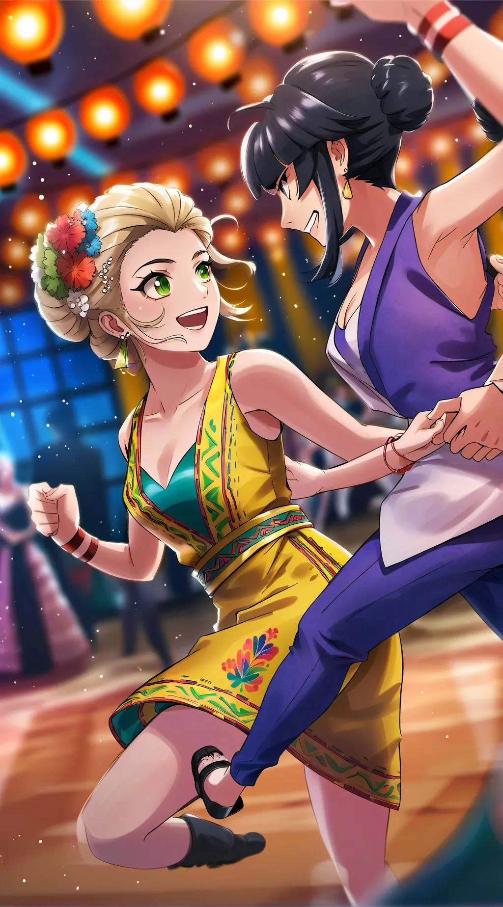 ai character: hh wedding  background