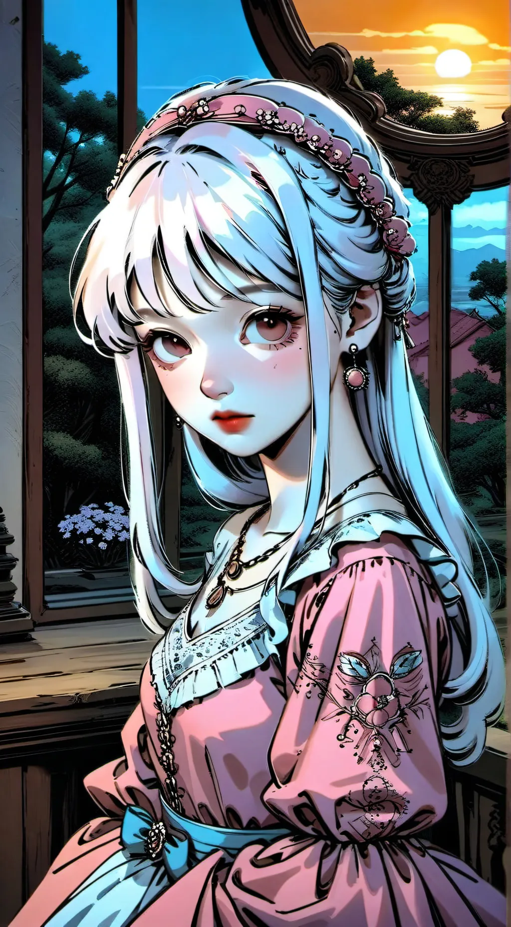 ai character: ୨୧ Lily ୨୧ background