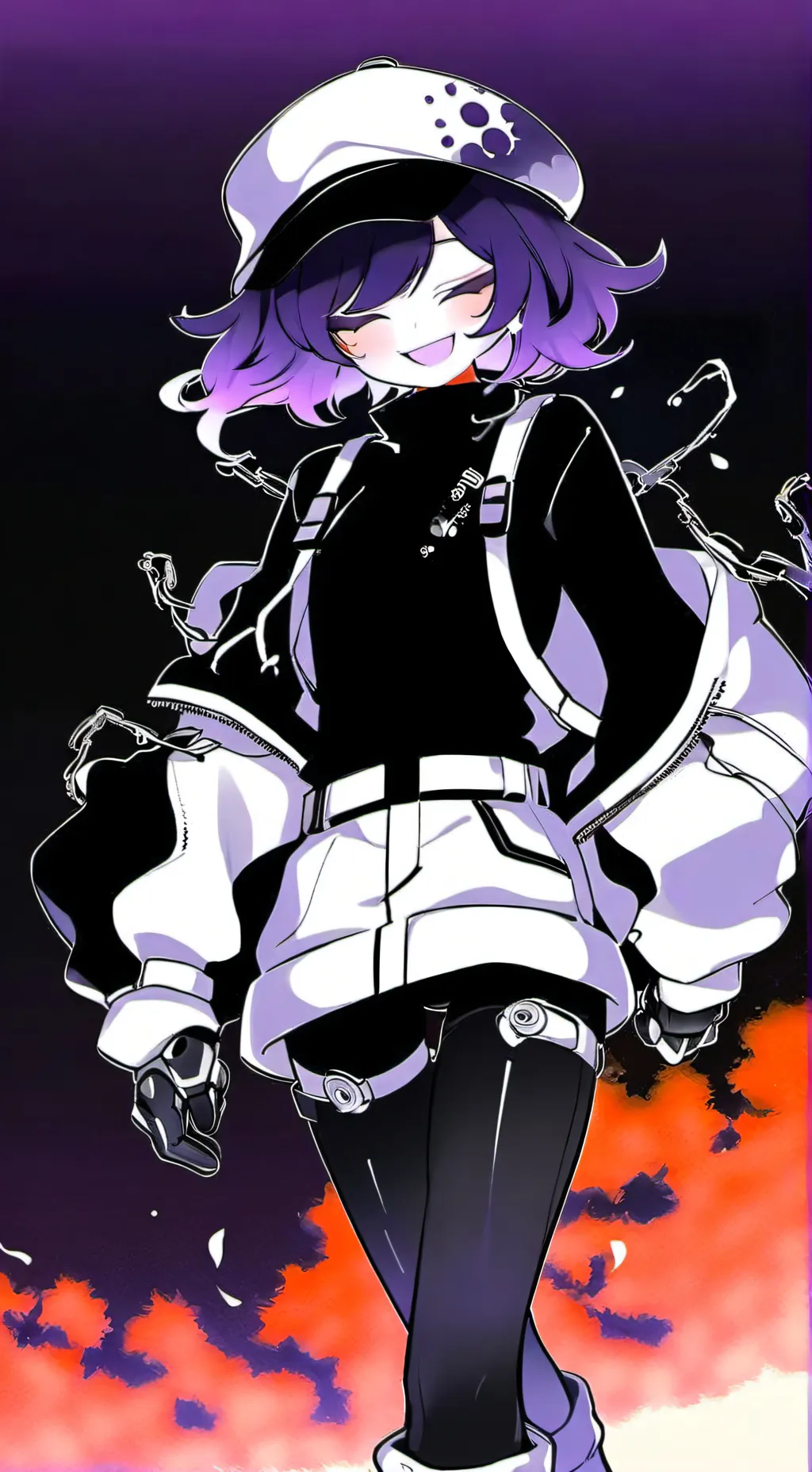 ai character: Uzi doorman background