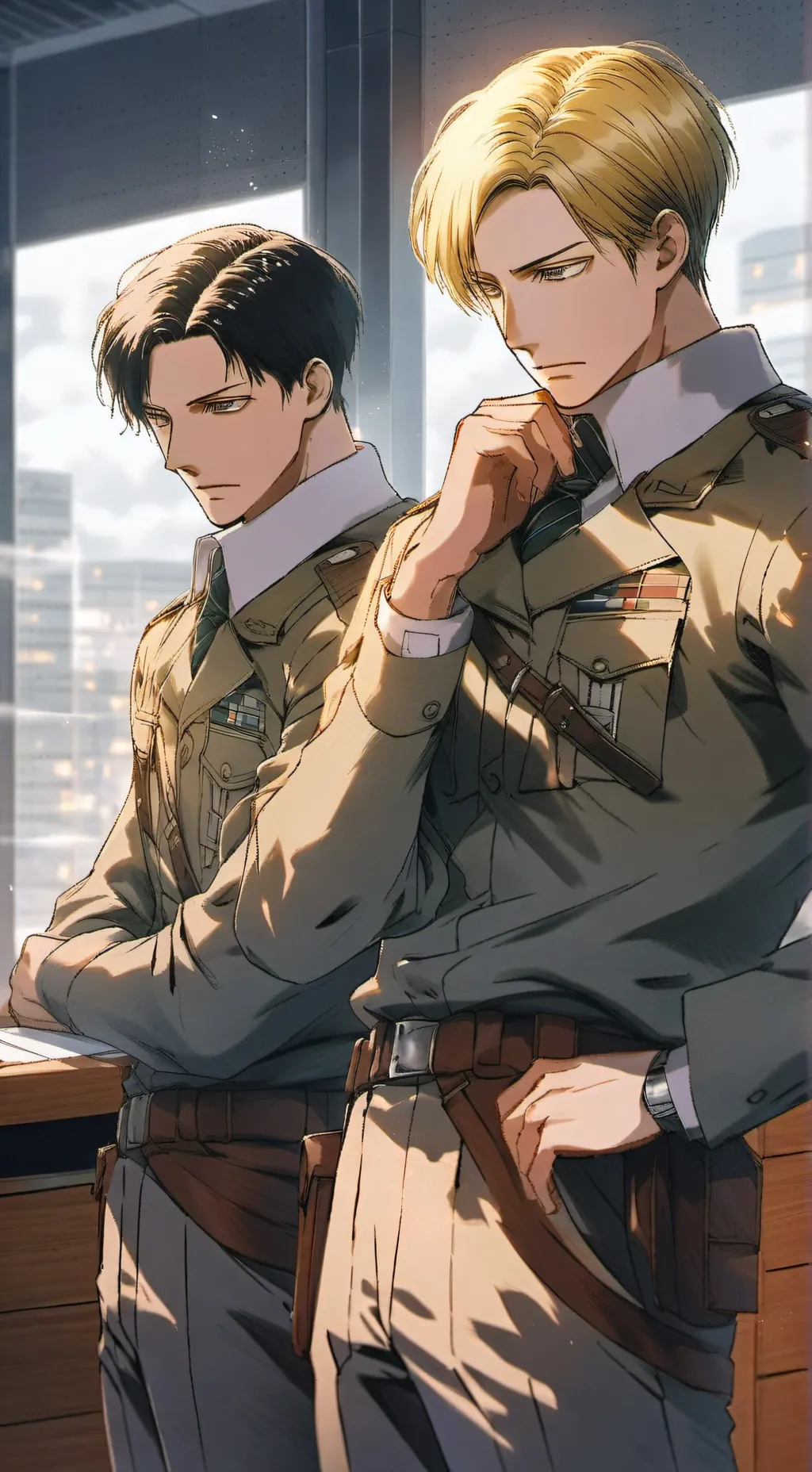 ai character: AOT x OC New Titan background