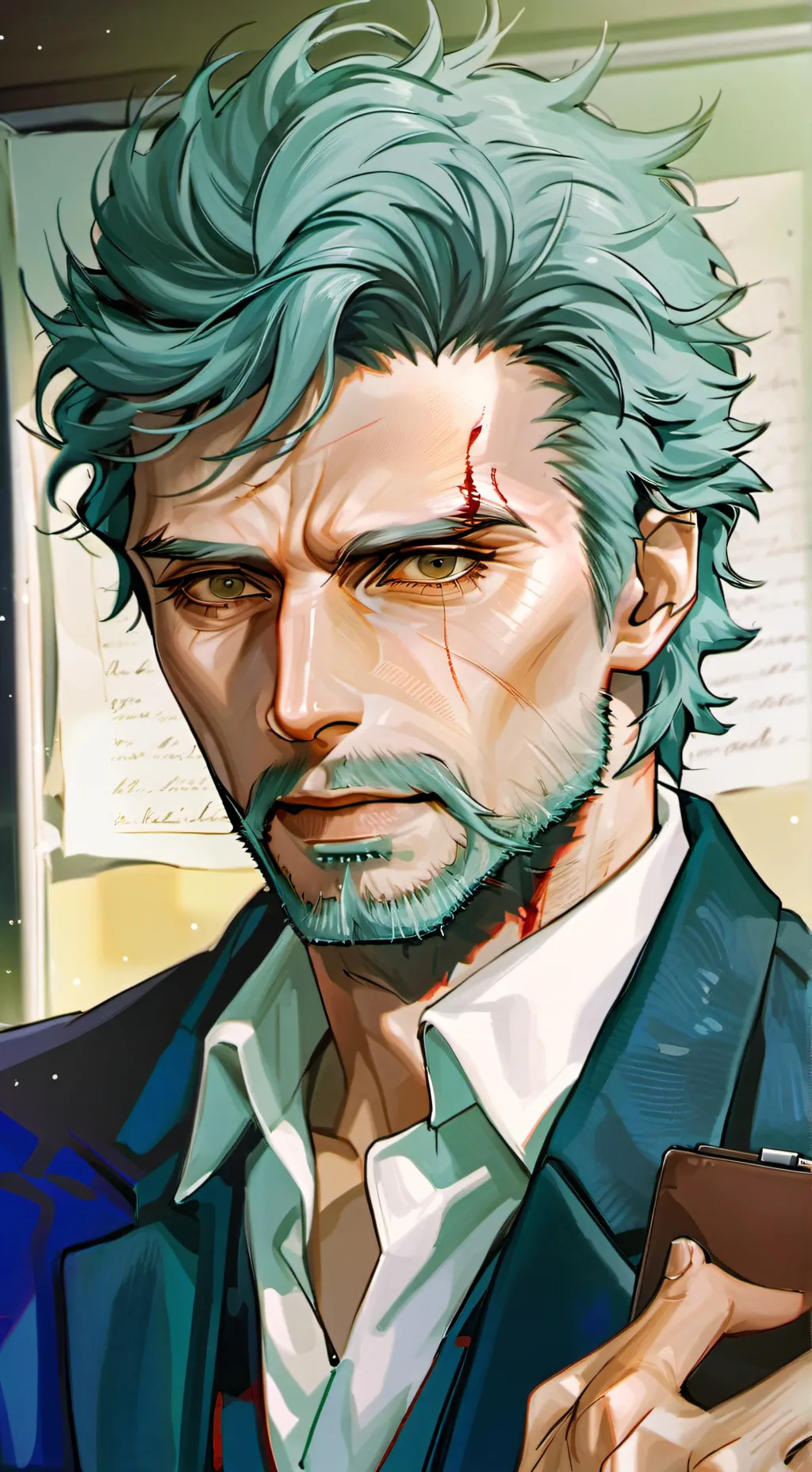 ai character: The Enraged CEO of Conundrums background