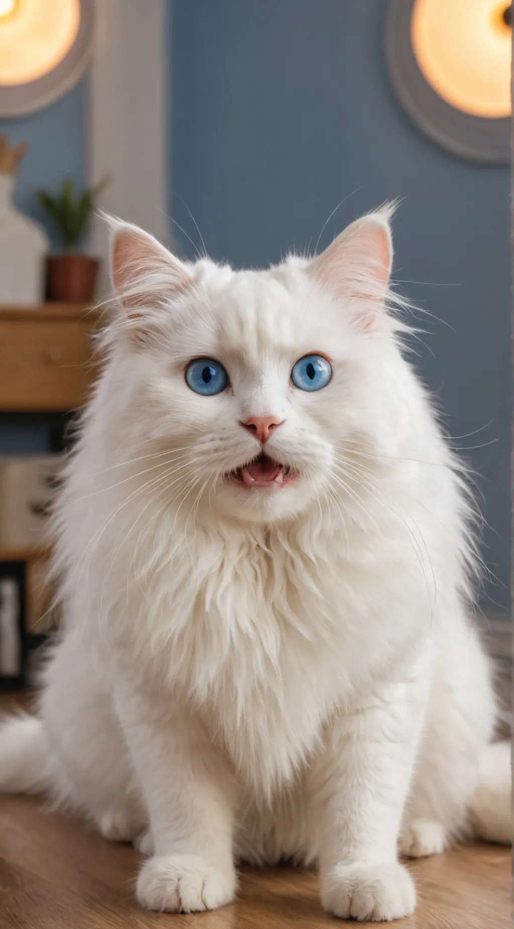 ai character: Snowflake background