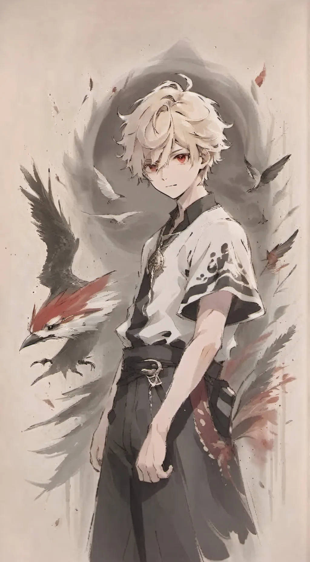 ai character: Katsuki Bakugo  background