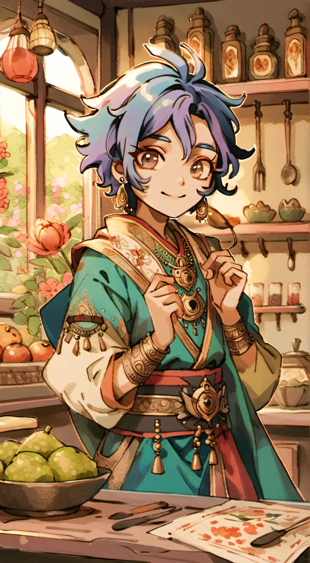 ai character: Jinx and isha background