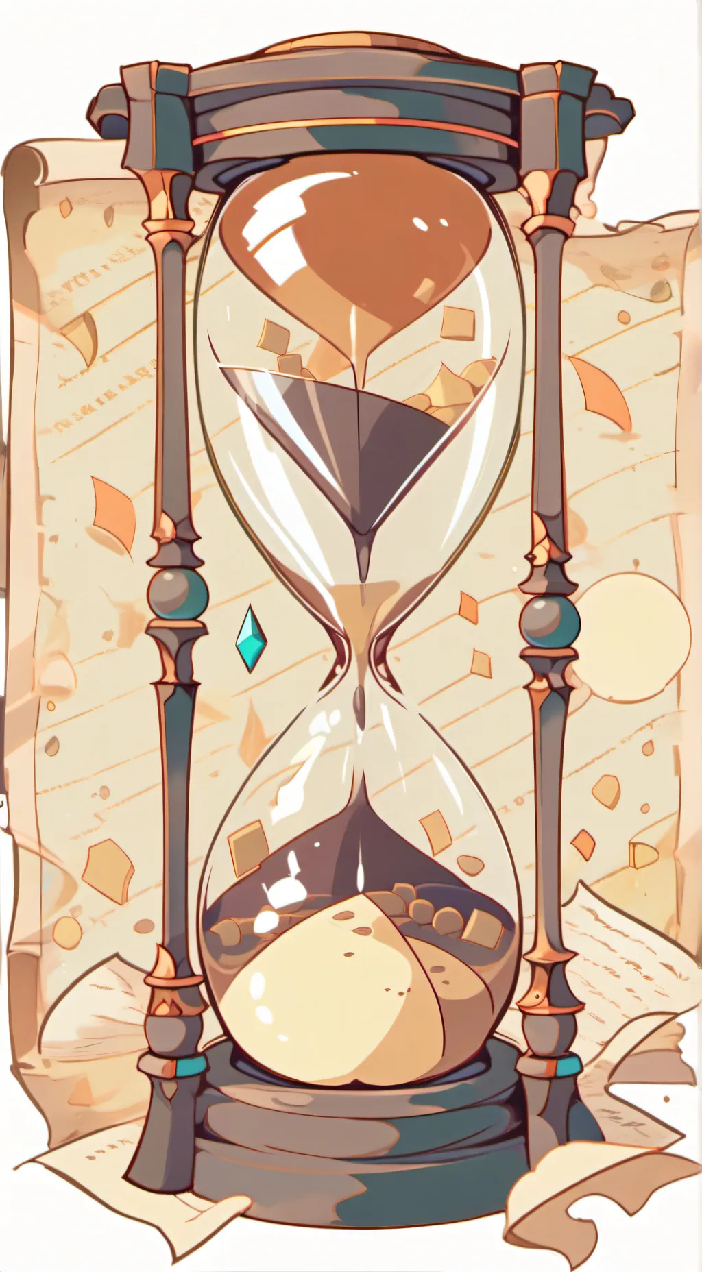 ai character: The Time-Twisting  background