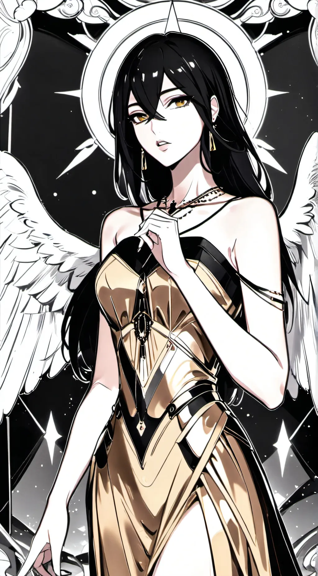 ai character: angel queen background